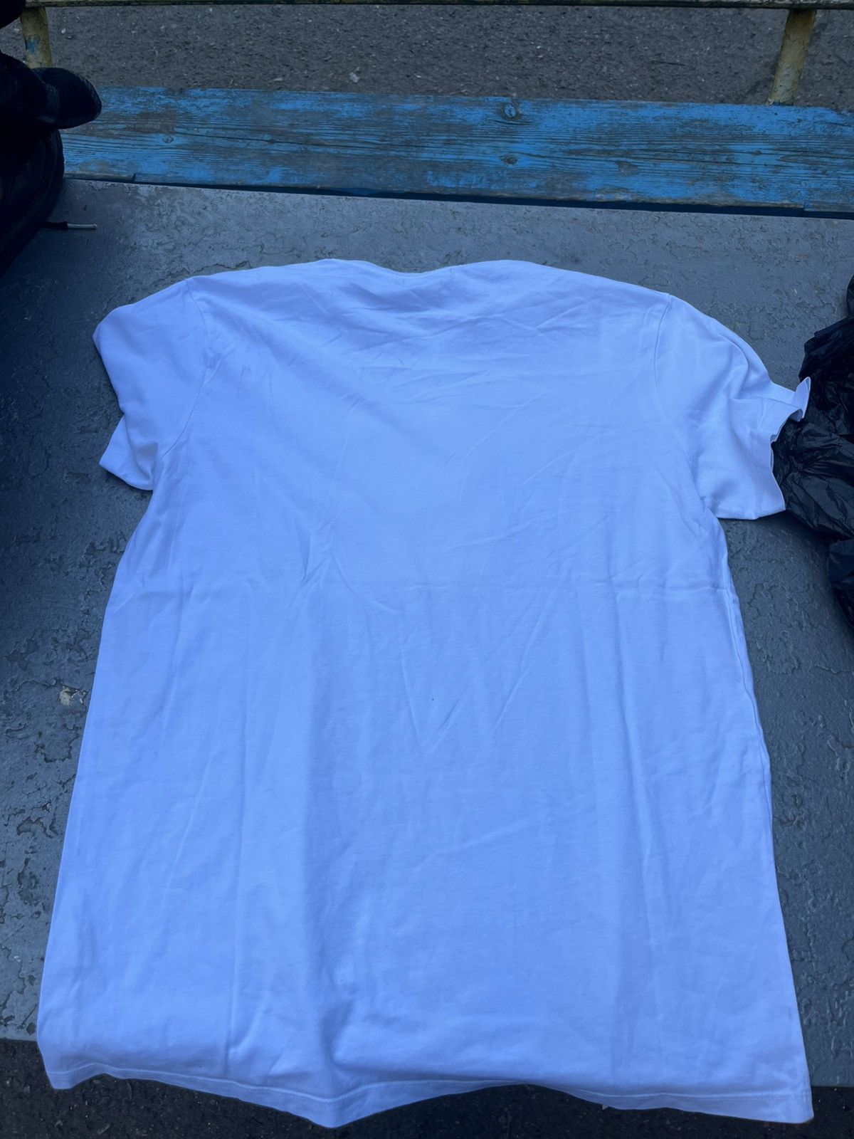 Bershka Bershka white T-shirt with Miami peace Size US L / EU 52-54 / 3 - 3 Thumbnail