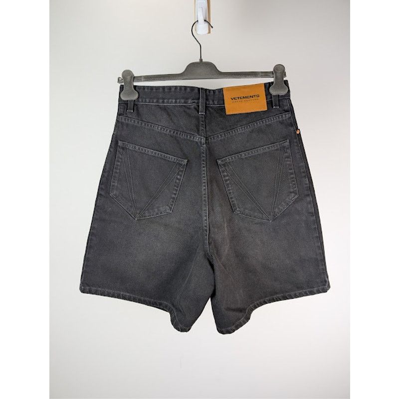 Vetements o1rshd1 Baggy Denim Shorts in Black Size US 30 / EU 46 - 17 Thumbnail
