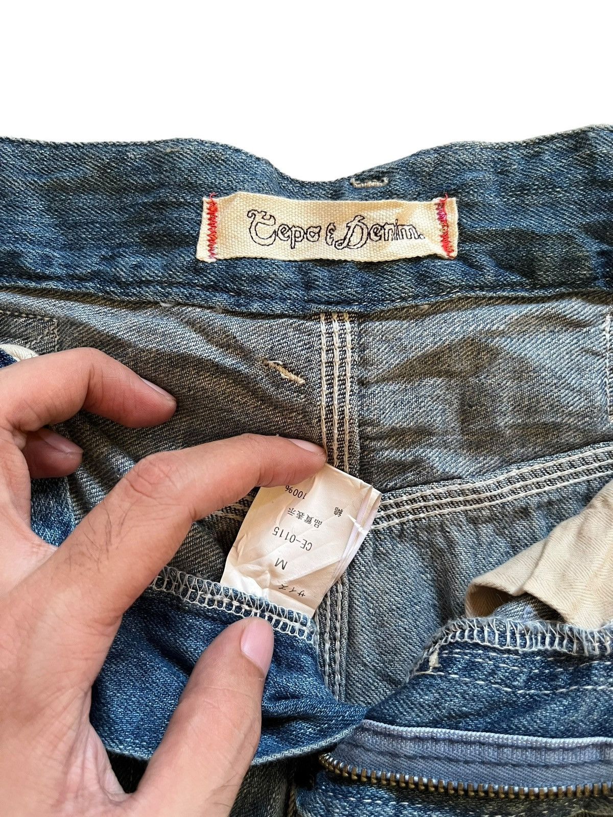 Japanese Brand Vintage Japanese Cepo Buckle Back Baggy Carpenter Jeans Size US 29 - 12 Thumbnail