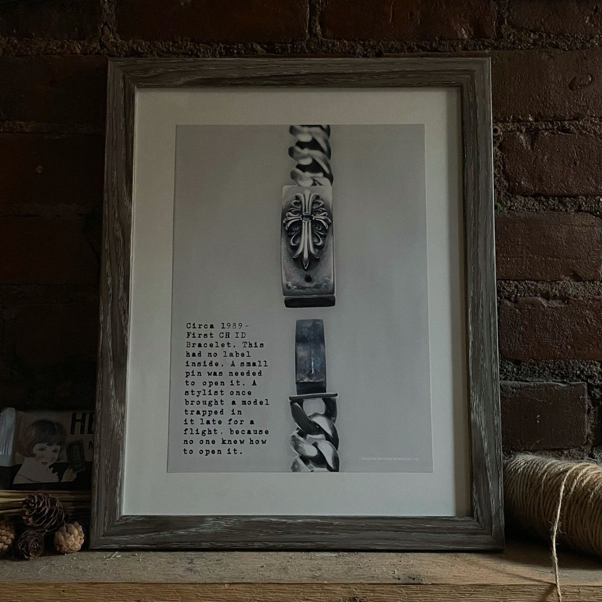 Chrome Hearts Circa 1989 First CH ID Bracelet Poster