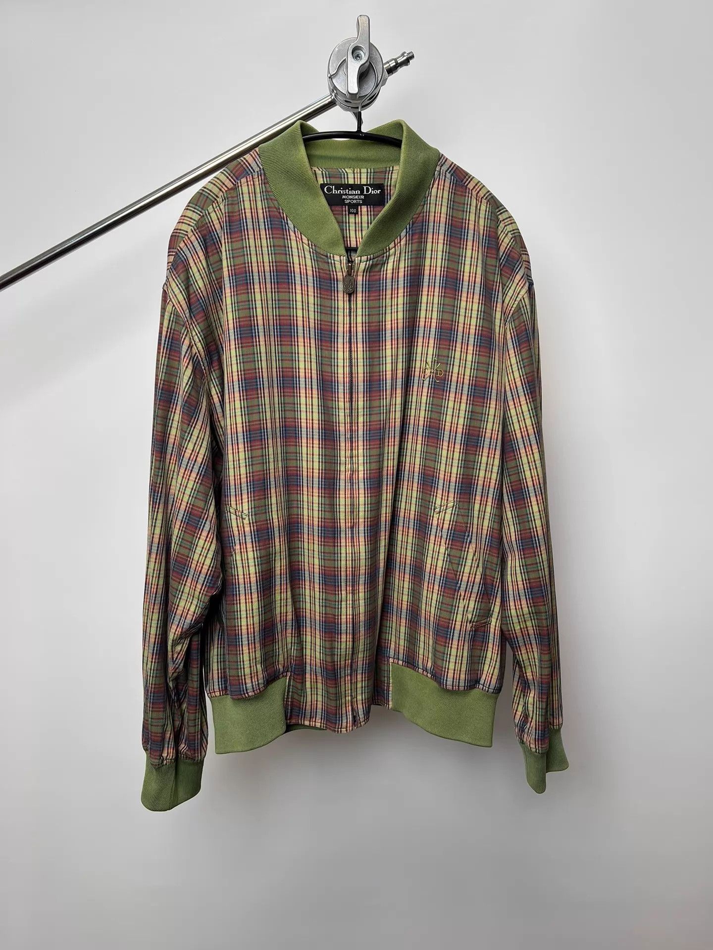 Dior Dior Sport Green Check Zipper Jacket Size US L / EU 52-54 / 3 - 1 Thumbnail