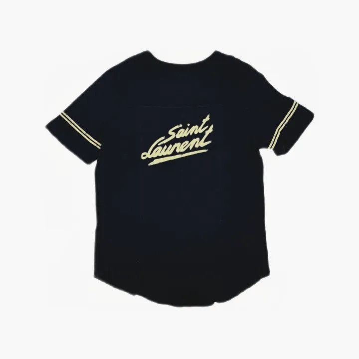 Saint Laurent Paris Yves Saint Laurent Casual Graphic Short Sleeve Shirt-2507 Size US M / EU 48-50 / 2 - 2 Thumbnail