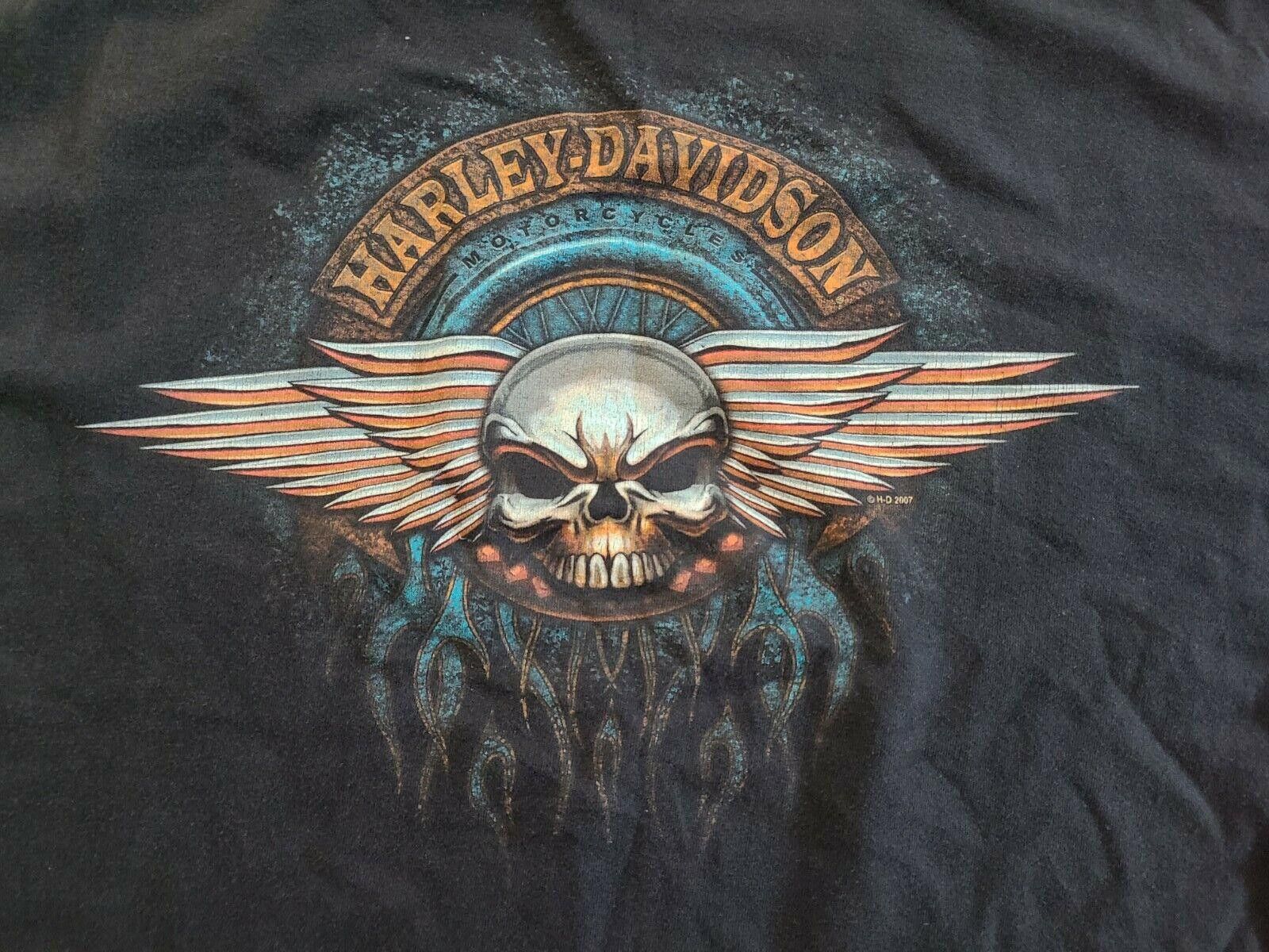 Designer Harley Davidson Shirt Large Carson City Nevada Size ONE SIZE - 2 Thumbnail