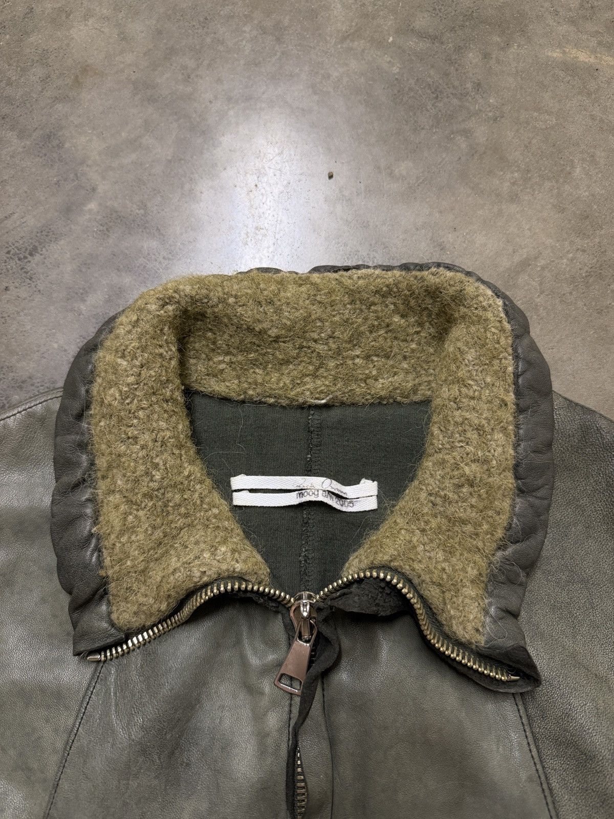 Rick Owens Rick Owens FW05 ‘Moog’ Sherpa Collar Leather Jacket Size US M / EU 48-50 / 2 - 2 Thumbnail