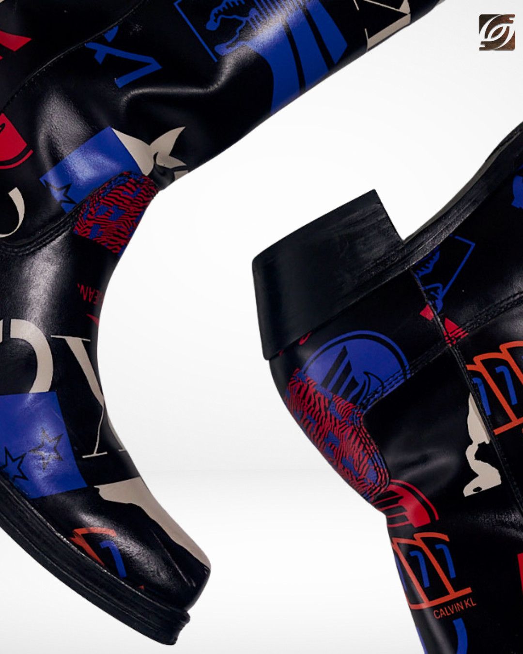 Raf Simons for Calvin Klein SS18 Capsule Buffalo Print Cowboy Boots Size US 11 / EU 44 - 8 Thumbnail