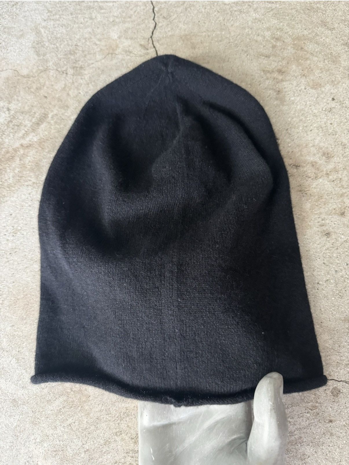 Chrome Hearts CHROME HEARTS LG LEATHER CROSS CASHMERE SHIESTY MASK BEANIE Size ONE SIZE - 3 Thumbnail