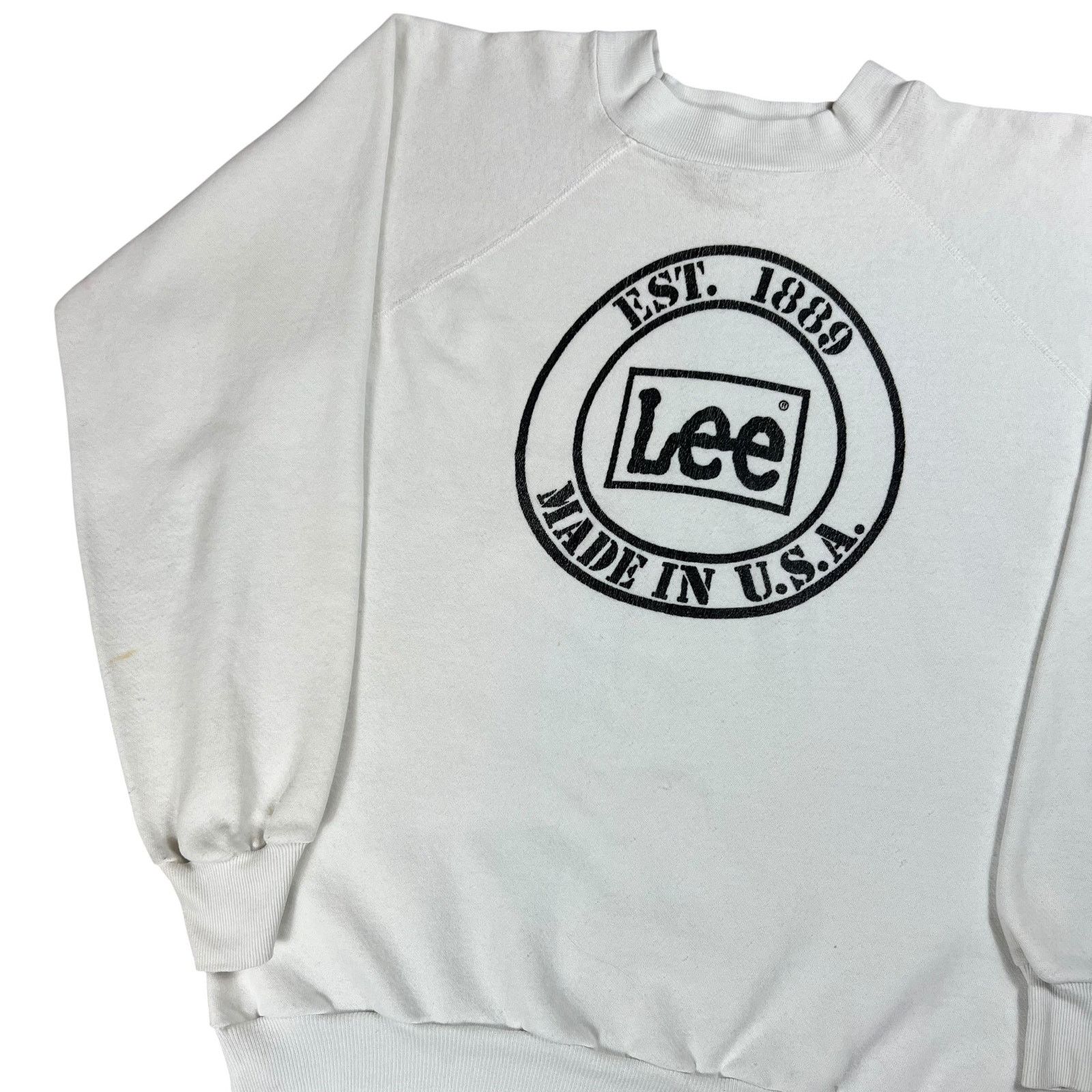 Lee × Vintage Vintage 80s Lee Made in USA promo crewneck (L) Size US L / EU 52-54 / 3 - 4 Thumbnail