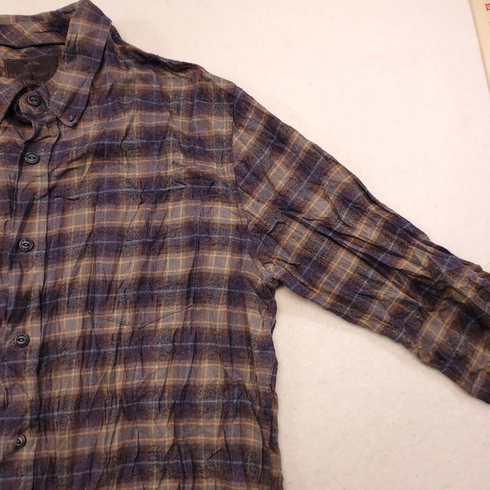 Weatherproof Weatherproof Tartan Flannel Shirt Mens Size L Blue Yellow Size US L / EU 52-54 / 3 - 6 Thumbnail