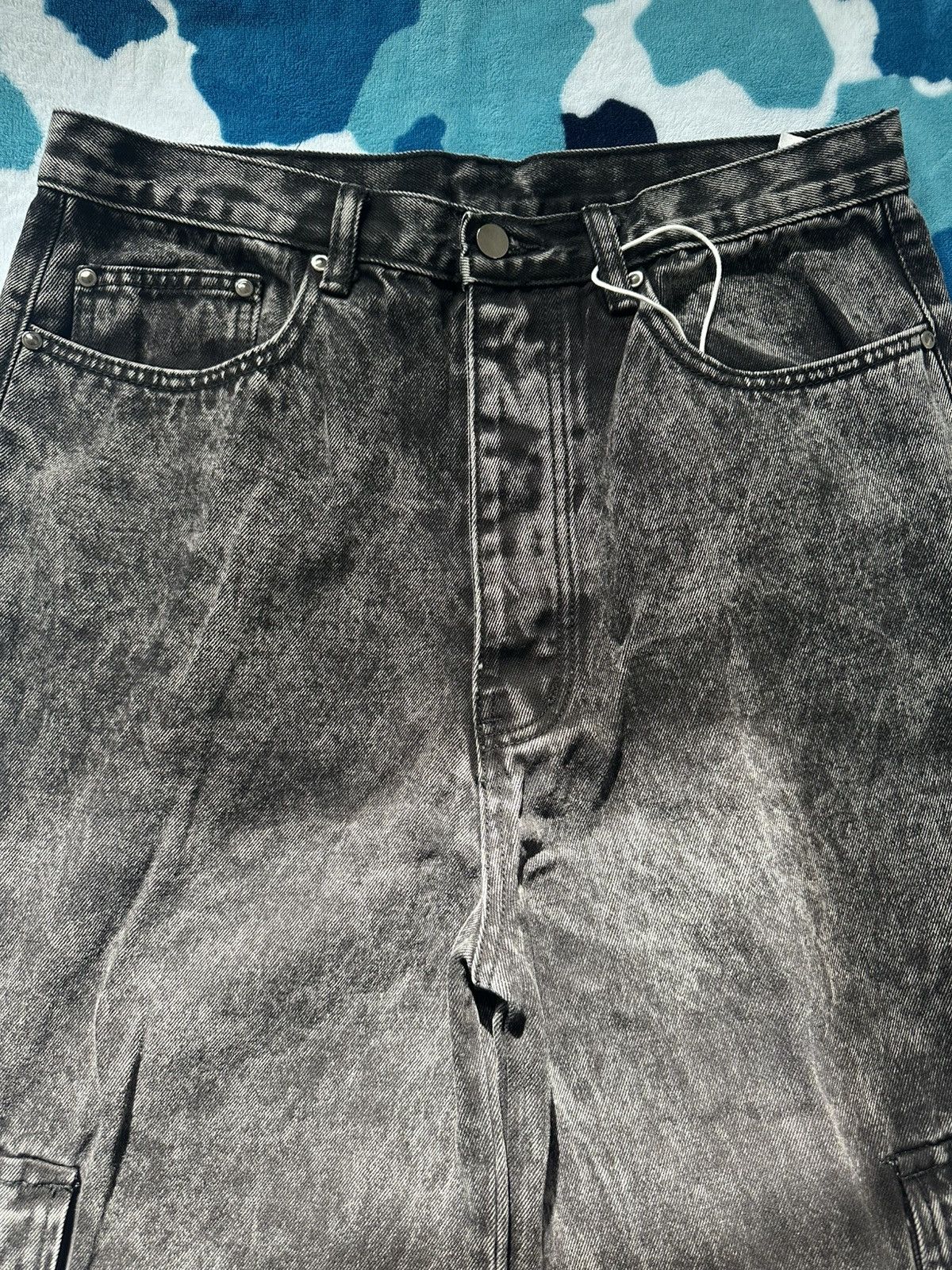 MNML Black Denim Baggy Jeans Size US 32 / EU 48 - 4 Thumbnail
