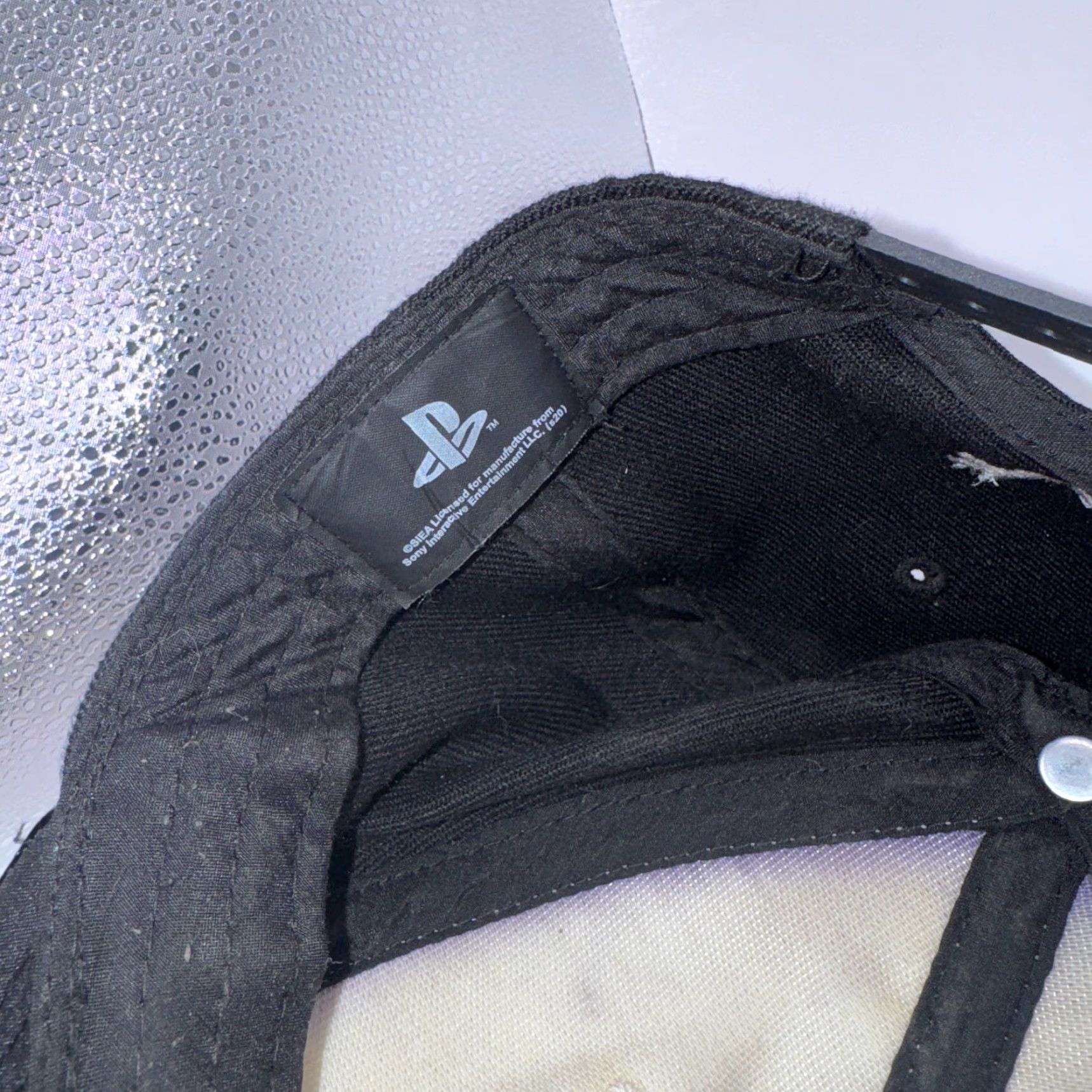 Sony PlayStation Snapback Hat Cap / Black Retro Logo Adjustable Men Cap Japanese Kanji Size ONE SIZE - 6 Thumbnail