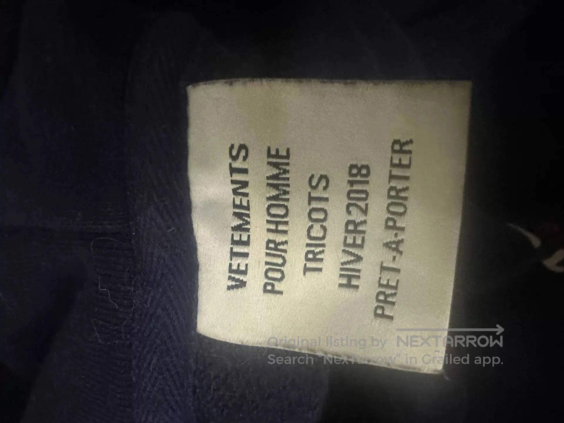 Vetements vetements france flag hoodie in navy. Size US XS / EU 42 / 0 - 2 Thumbnail
