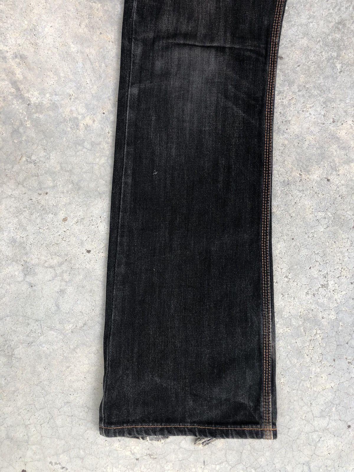 Edwin Y2k Edwin XV Flared Jeans Distressed buckle back jeans Size US 33 - 6 Thumbnail