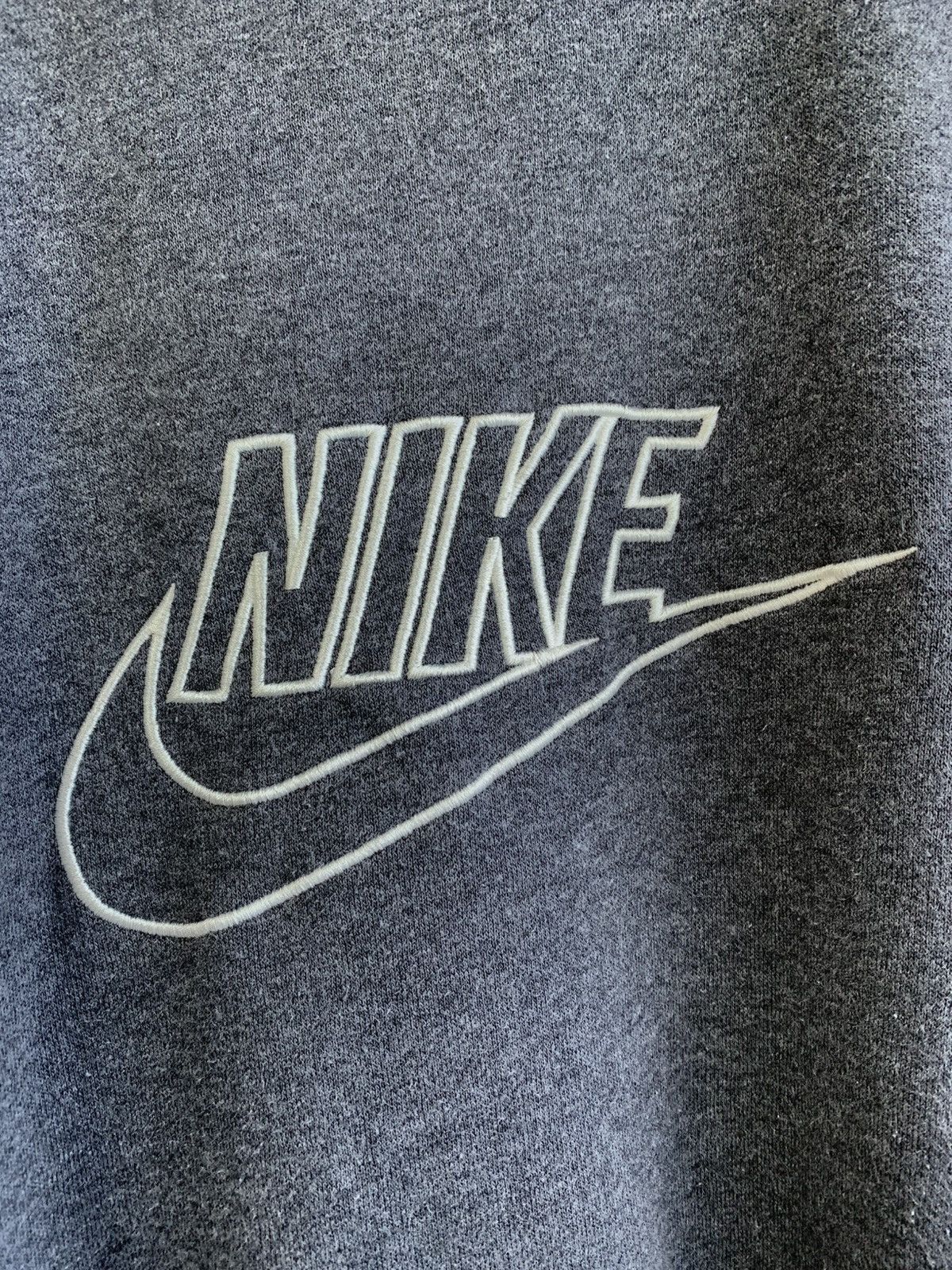 Nike Vintage Nike Sweatshirt Big Logo Sweater Gray Men's Size US M / EU 48-50 / 2 - 2 Thumbnail