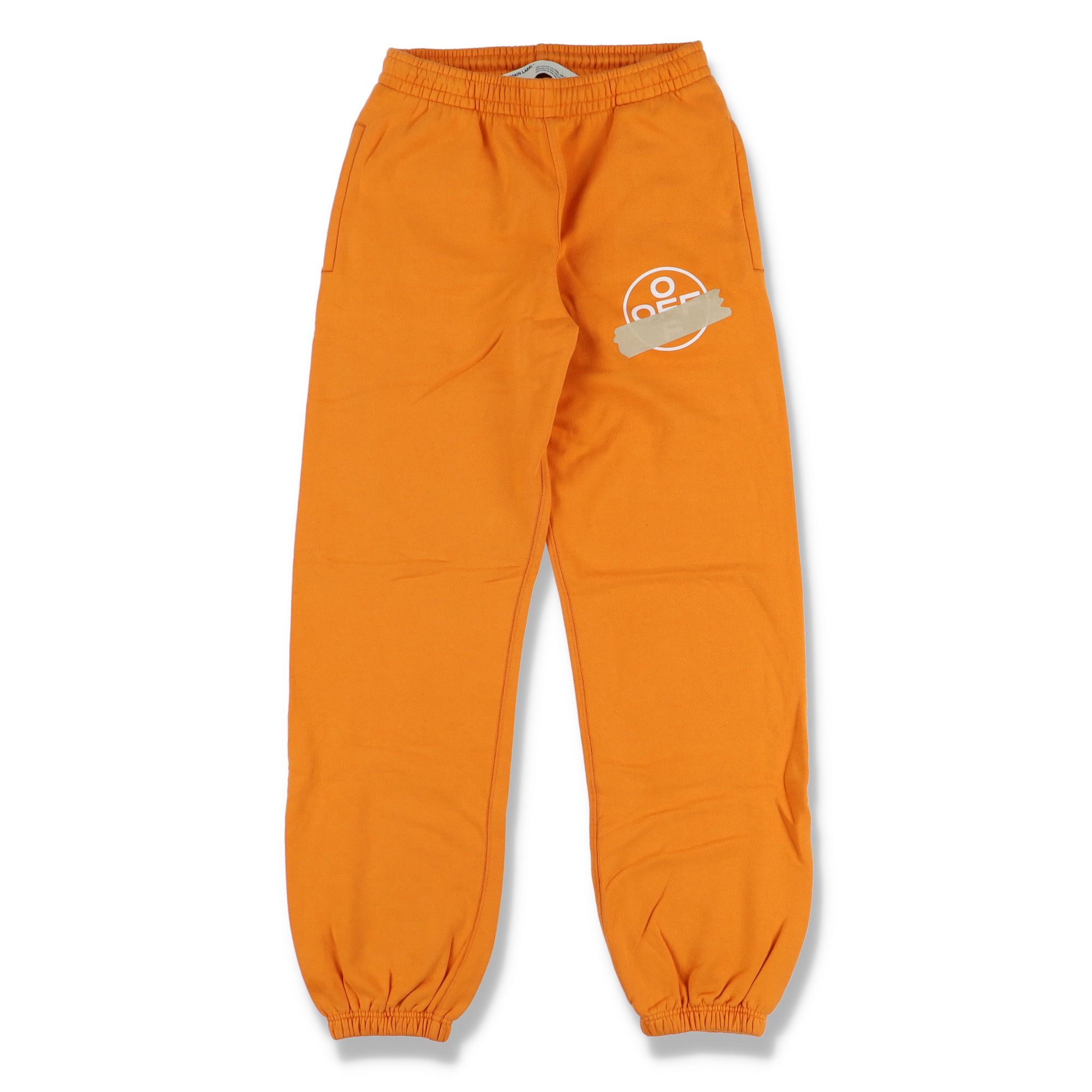 Off-White Orange Tape Diagonals Logo Sweatpants Size US 28 / EU 44 - 1 Thumbnail
