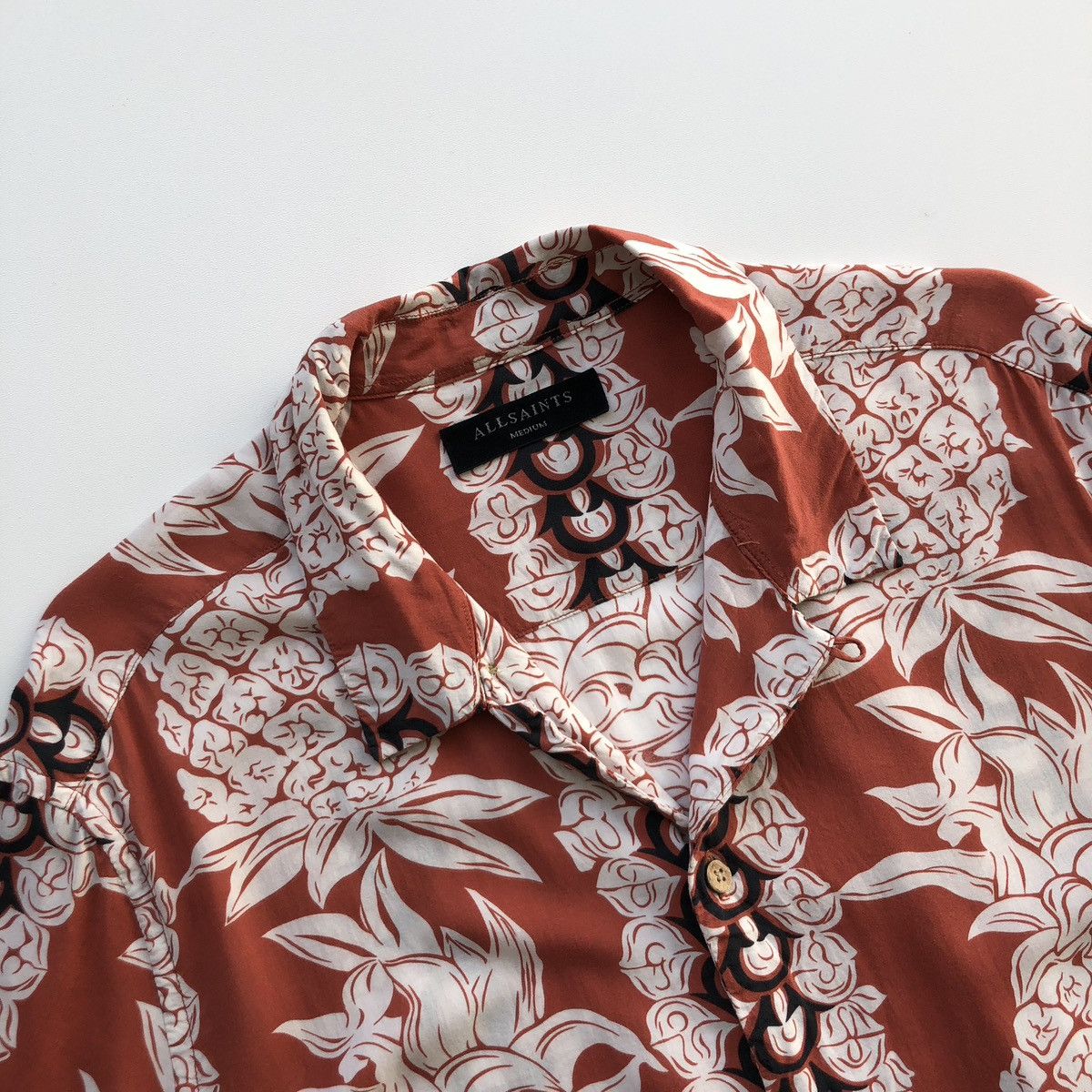 Allsaints Allsaints Ananas Pineapple All Over Printed Hawaiian Shirt Size US M / EU 48-50 / 2 - 7 Thumbnail