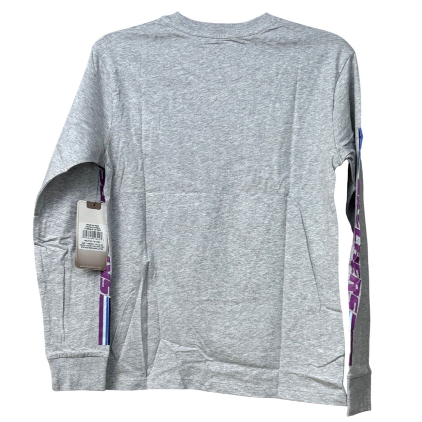 SKECHERS Skechers Women's GOlounge Stacked Long Sleeve Tee, Light Gra Size XS / US 0-2 / IT 36-38 - 12 Thumbnail