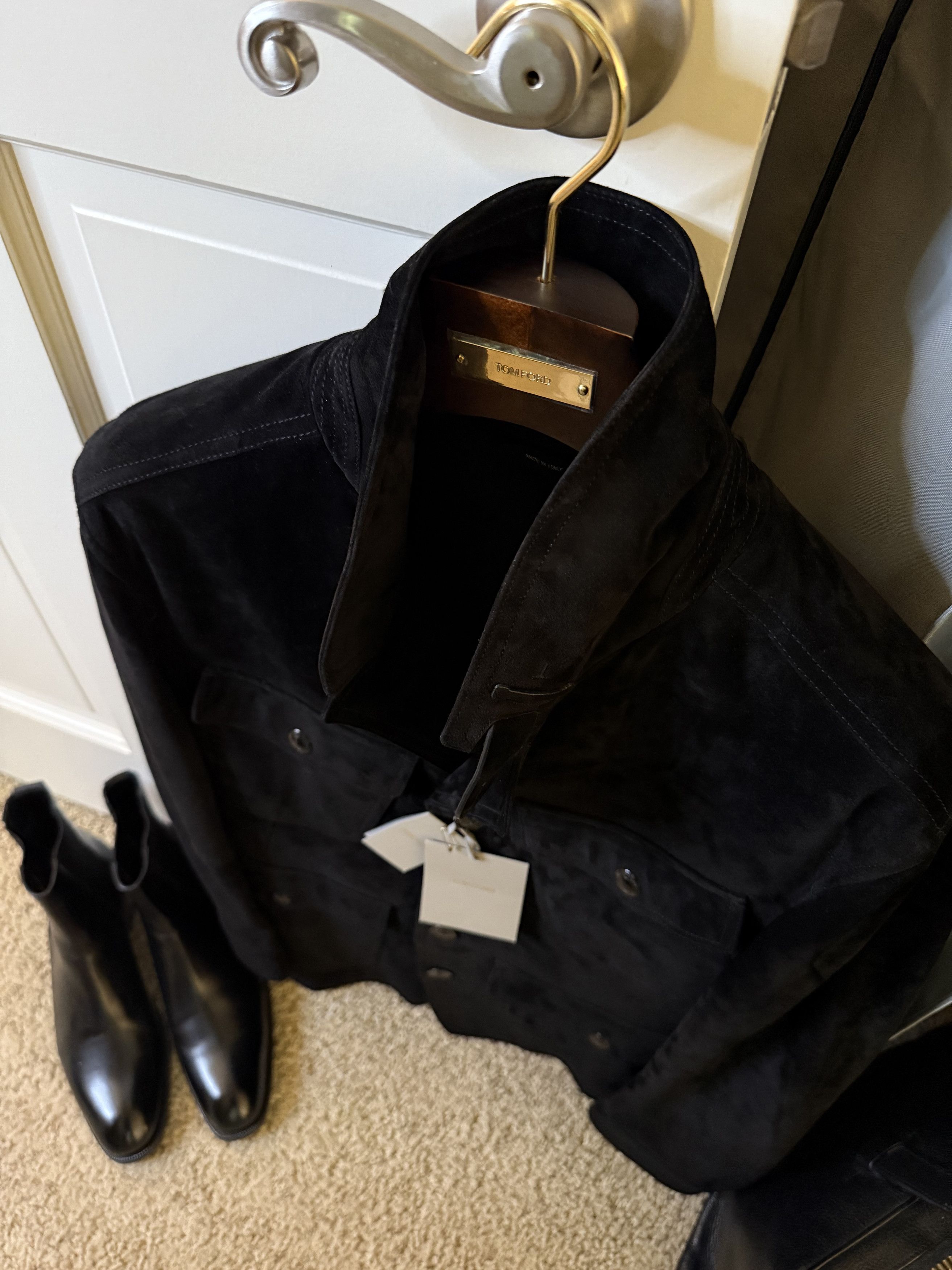 Tom Ford Ultimate Ultra-Rare New $10,800 w/tax Suede Field Jacket Size US M / EU 48-50 / 2 - 21 Thumbnail