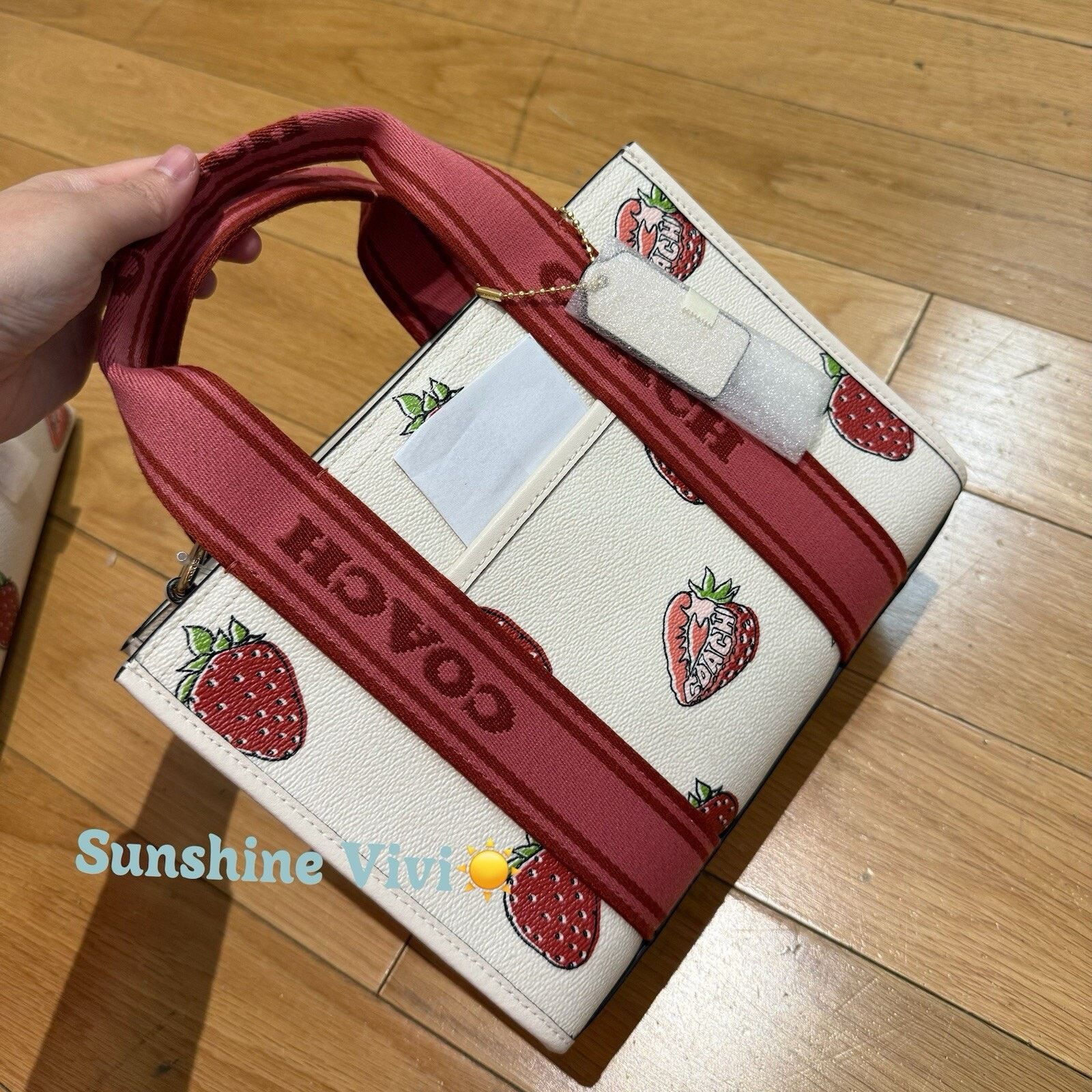 Coach NWT Coach Smith Tote 24 Bag Strawberry Handbag CAR80 Size ONE SIZE - 2 Thumbnail