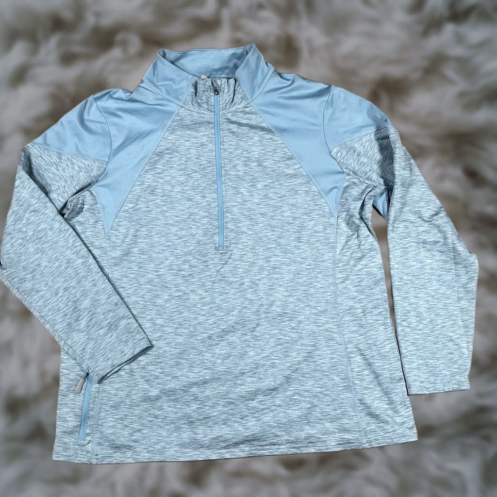 Eddie Bauer Eddie Bauer Sweater Womens 2XL Gray 1/4 Zip Pullover Free Heat Running Golf Athletic Mock Neck Activewear Shirt Womens Size XXL / US 16-18 / IT 52-54 - 1 Thumbnail