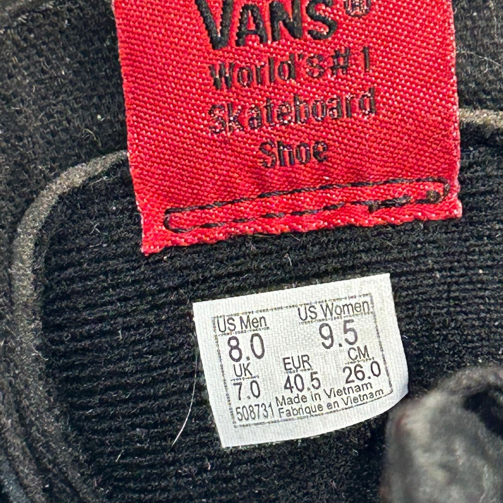 Vans Vans Sk8-Hi Black Suede High Tops Men’s 8 Women’s 9.5 Size US 8 / EU 41 - 3 Thumbnail