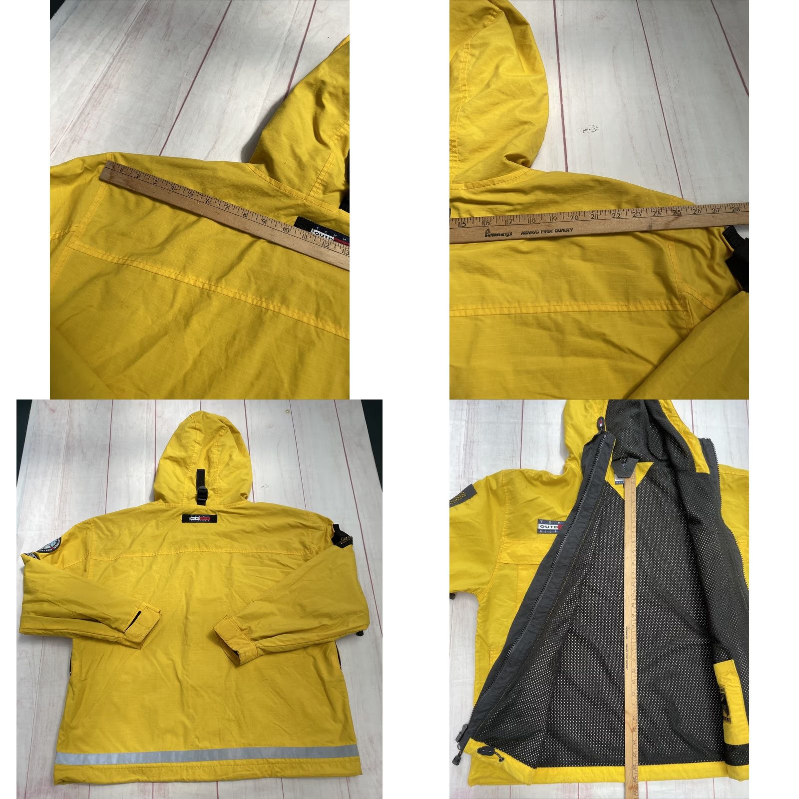 Tommy Hilfiger VINTAGE Tommy Hilfiger Outdoors Expedition Guide Jacket Parka 3M Yellow XL Mens 90s Windbreaker Nylon Zip Velcro Size US XL / EU 56 / 4 - 8 Thumbnail