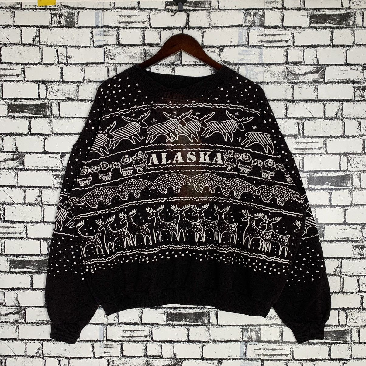 Vintage Vintage Design For The Alaska Lifestyle Sweatshirt Size XL / US 12-14 / IT 48-50 - 1 Thumbnail