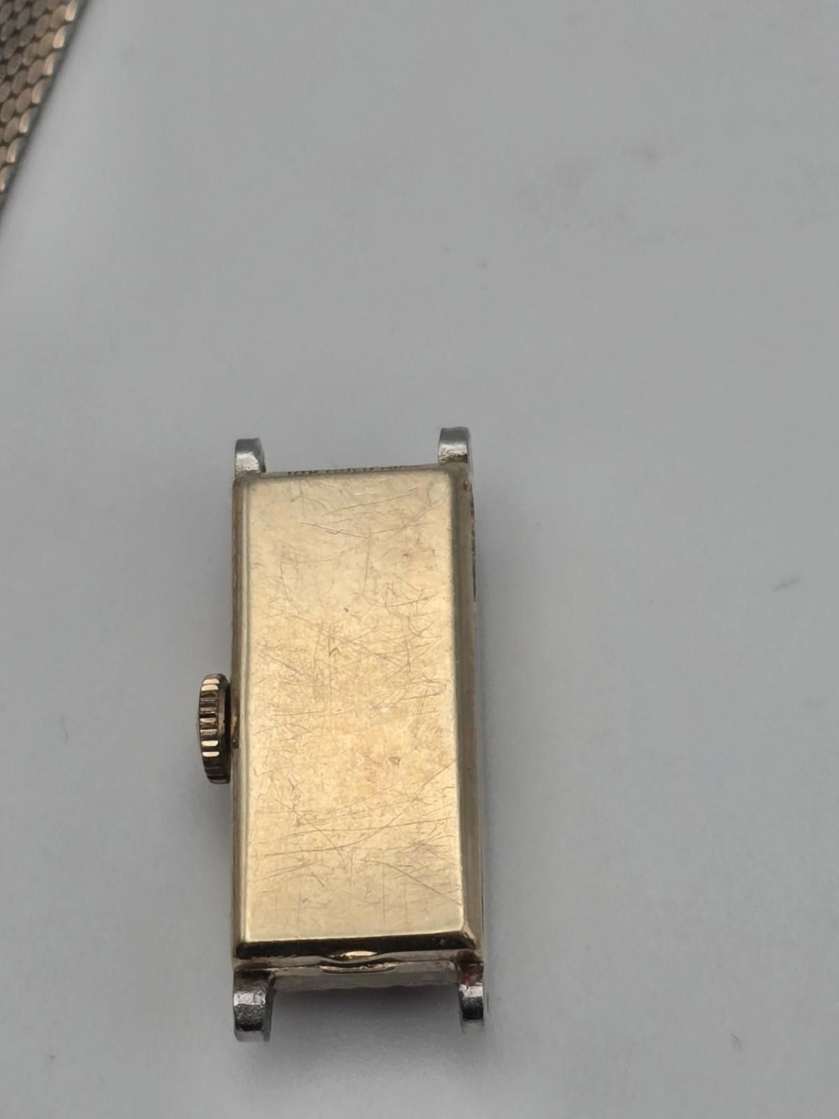 Other Vintage Glycine 10k Gold Ladies Watch – Diamonds – Working Size ONE SIZE - 3 Thumbnail