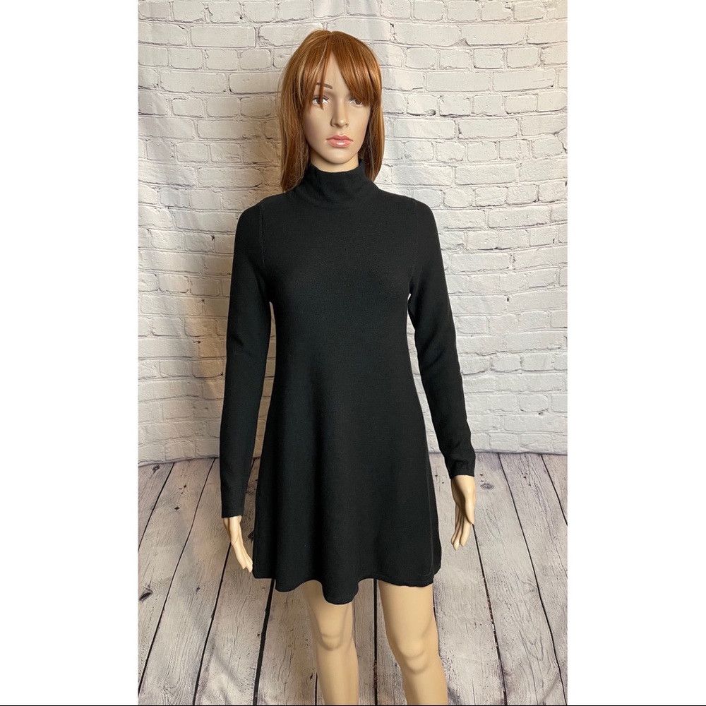 Other New Olivaceous Knit Black Mock Neck Mini Dress Size M Size M / US 6-8 / IT 42-44 - 1 Thumbnail