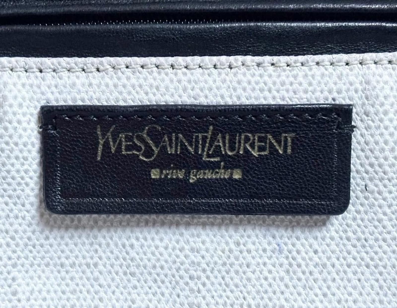 Saint Laurent Paris Saint Laurent - Black and White Two-Tone Handbag Size ONE SIZE - 8 Thumbnail