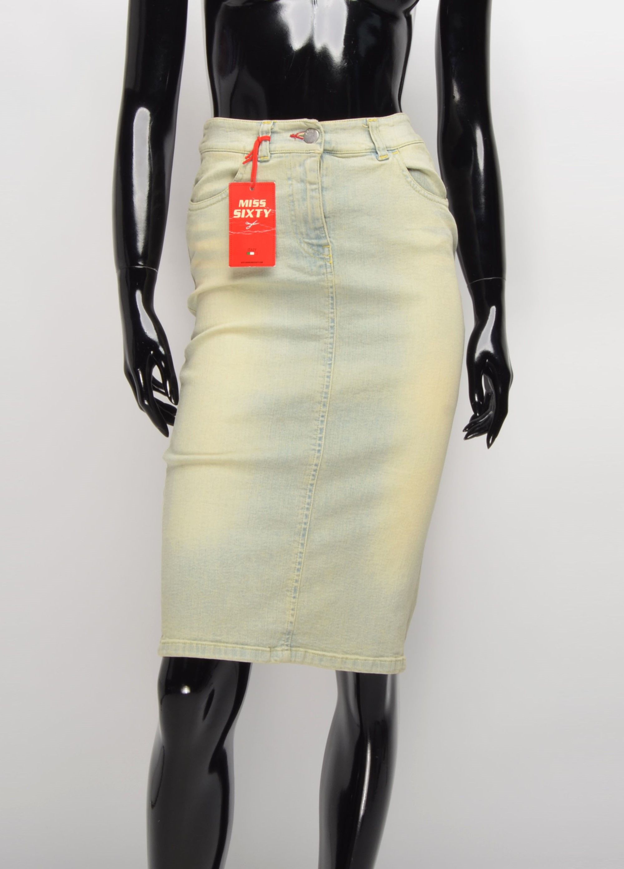 Miss Sixty Vintage Miss Sixty Y2K Pencil Straight Skirt Size 26" / US 2 / IT 38 - 1 Thumbnail