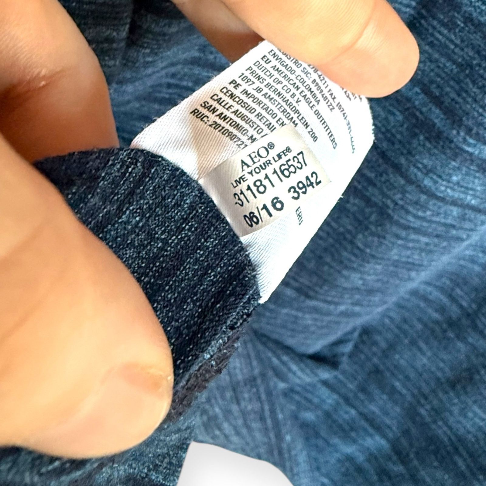 American Eagle Outfitters American Eagle Outfitters Graphic Tee Shirt Blue Heather L Size US L / EU 52-54 / 3 - 6 Thumbnail