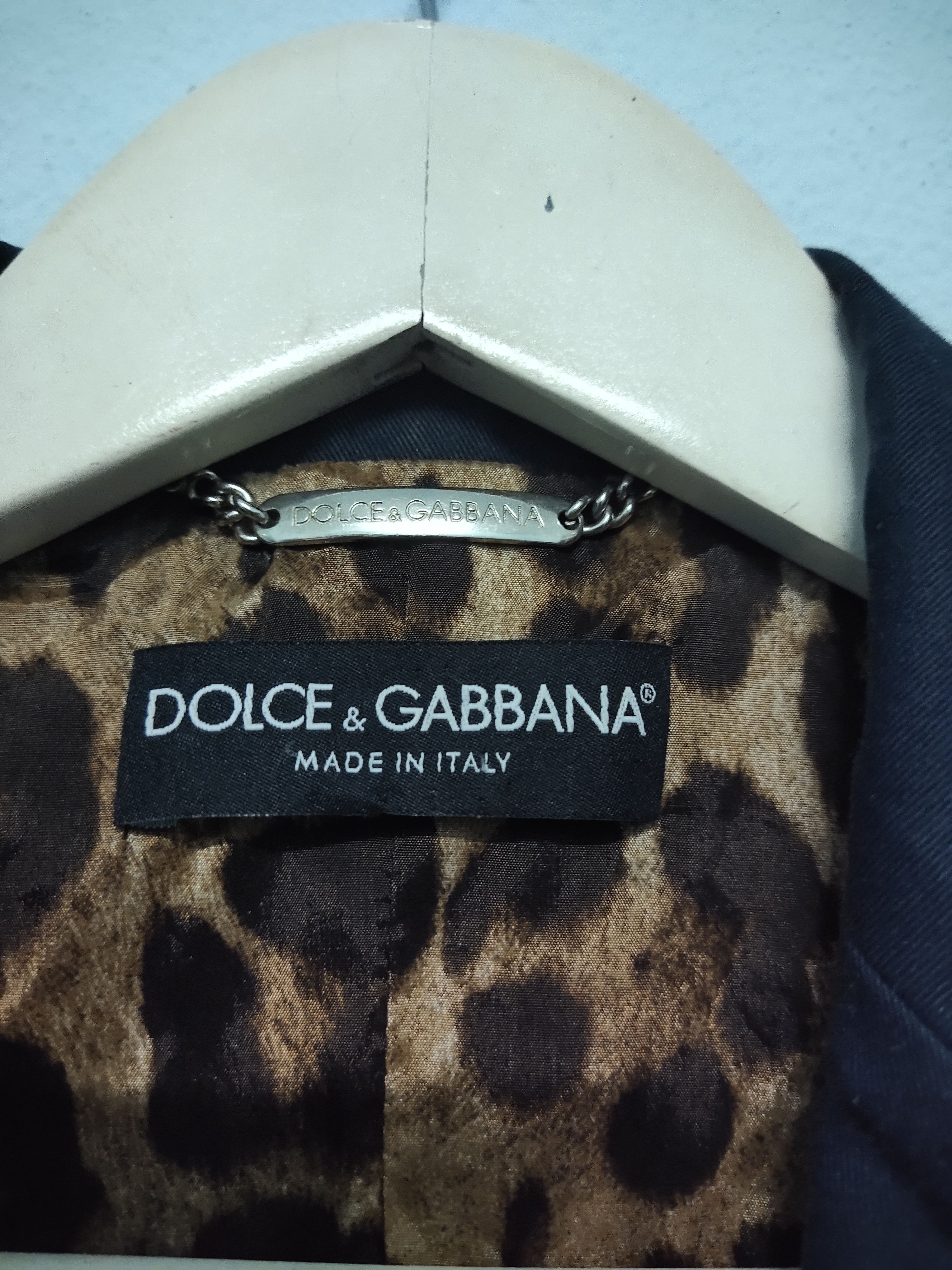 Dolce & Gabbana × Vintage Dolce & Gabbana Velour Leopard Blazer Size XS / US 0-2 / IT 36-38 - 3 Thumbnail