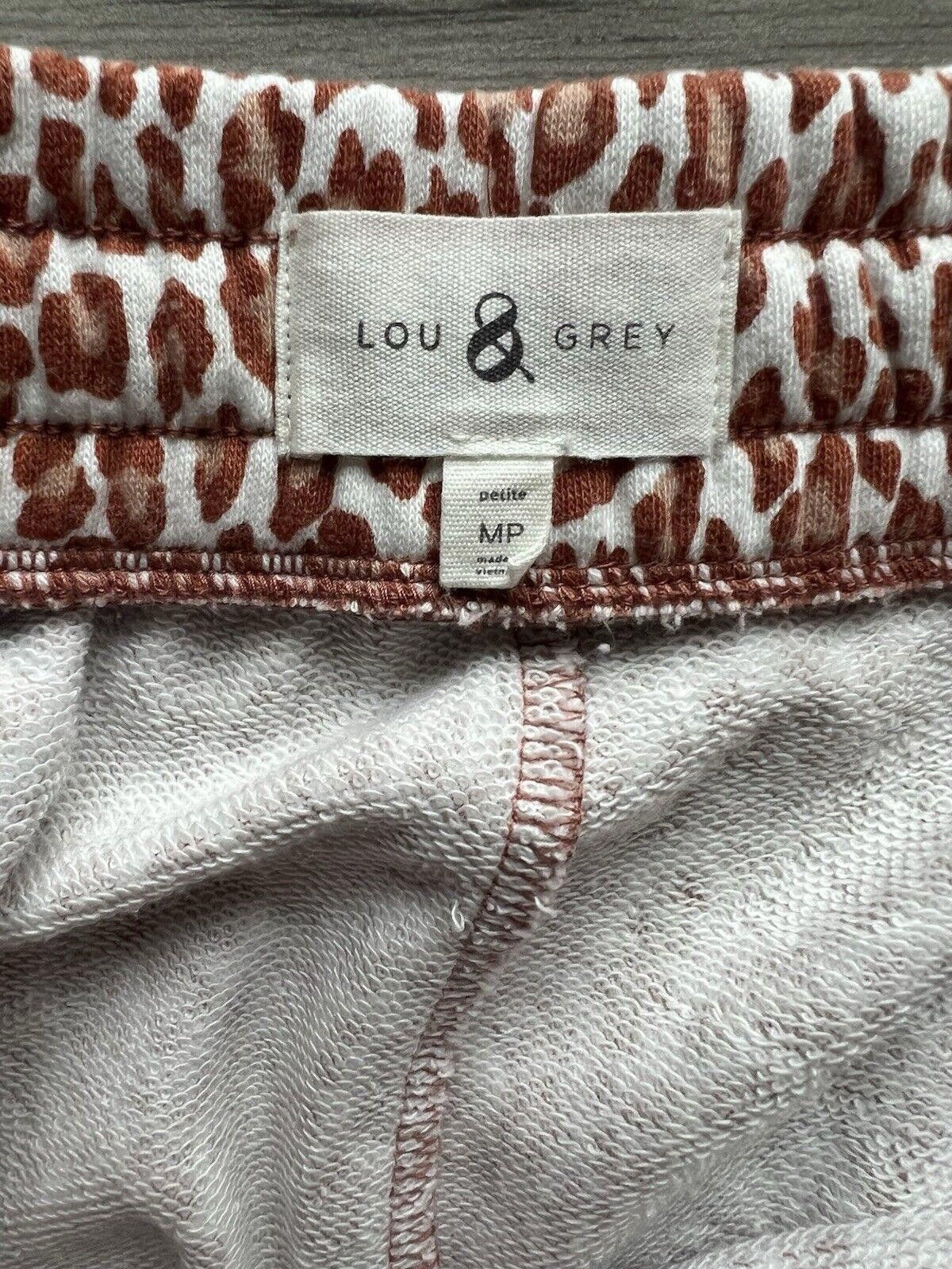 Designer Lou & Grey Leopard Print Terry Shorts Sz M Size 32" / US 10 / IT 46 - 6 Thumbnail