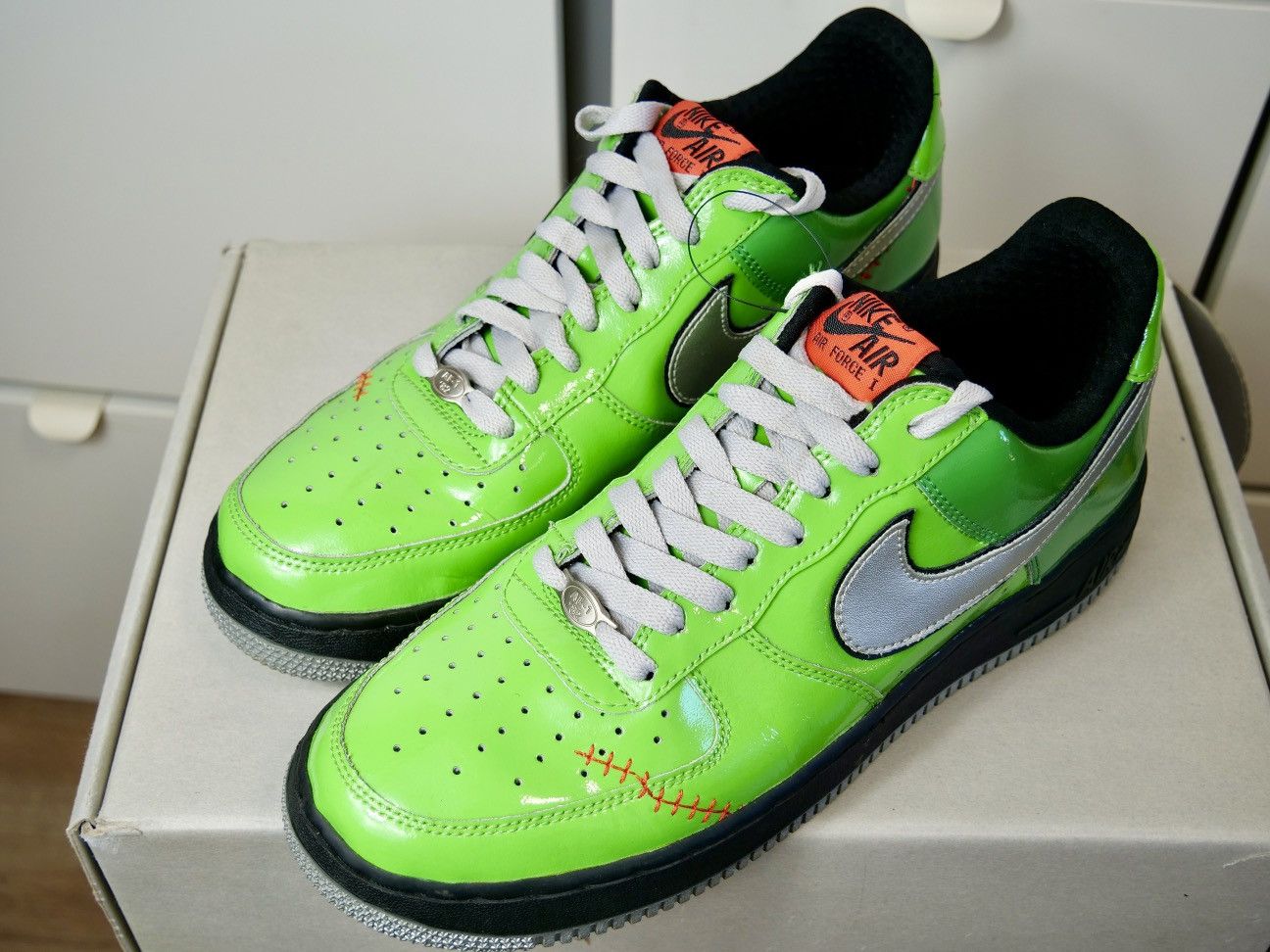 Nike Like New Nike Air Force AF1 QS Halloween Frankenstein Size US 9 / EU 42 - 7 Thumbnail