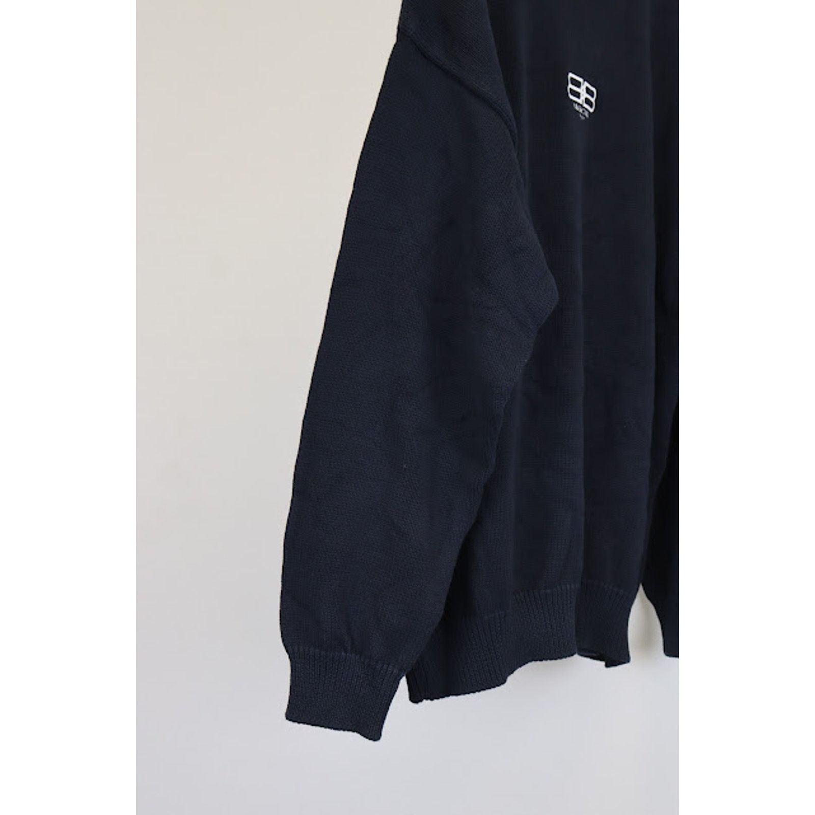Balenciaga o1rshd1 Sweatshirt in Navy Blue Size US L / EU 52-54 / 3 - 6 Thumbnail