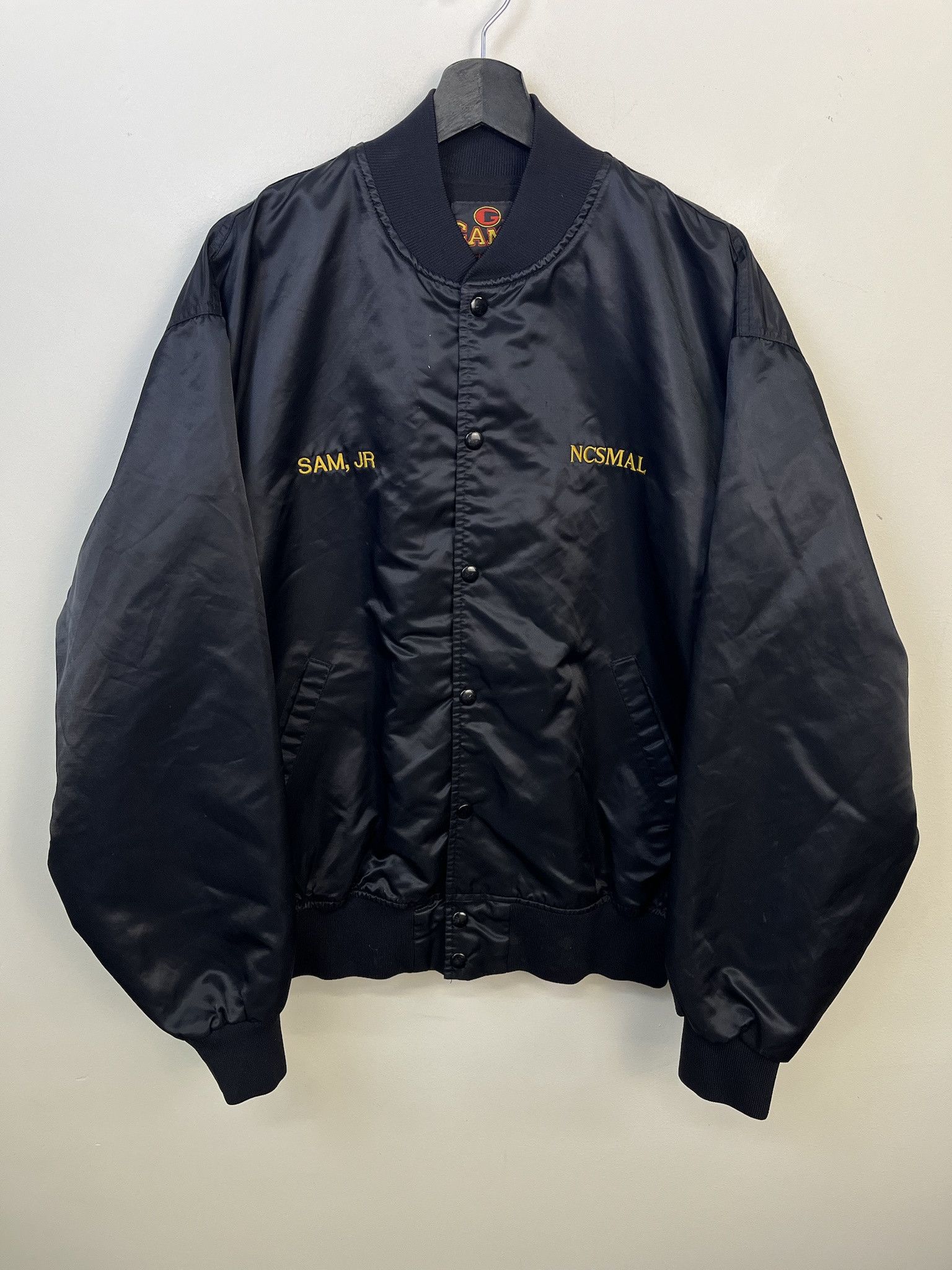 Vintage Vintage Jacket 1990s US Capital NCSMAL Satin Snap jacket Size XL Size US XL / EU 56 / 4 - 1 Thumbnail