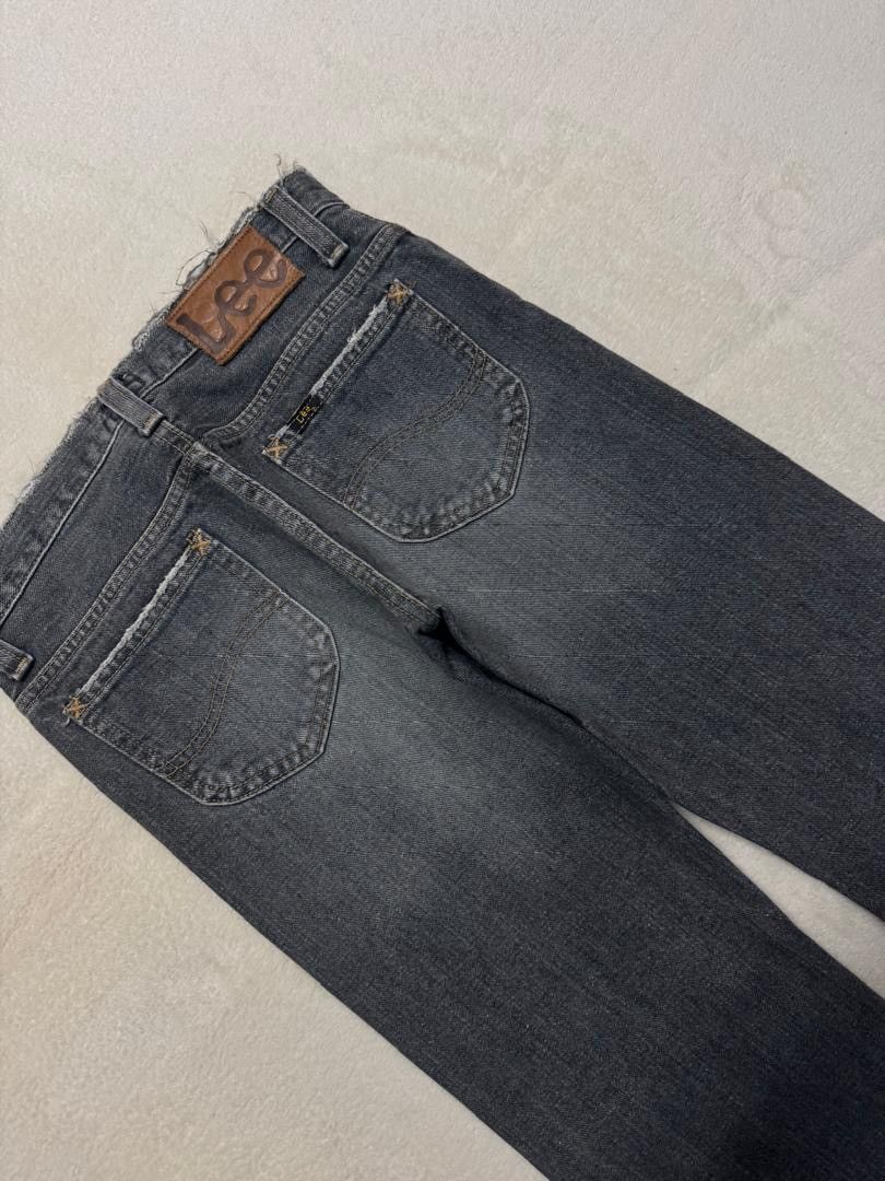 Lee 💥FLARED💥VINTAGE 90s LEE SAND WASHED DISTRESSED BELL BOTTOM Size US 27 - 17 Thumbnail