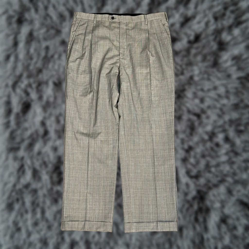 Brooks Brothers Brooks Brothers Madison Dress Pants - 39 Regular Inseam 31 Wool Mohair Gray Plaid Men's Dress Pants Size US 39 - 1 Thumbnail