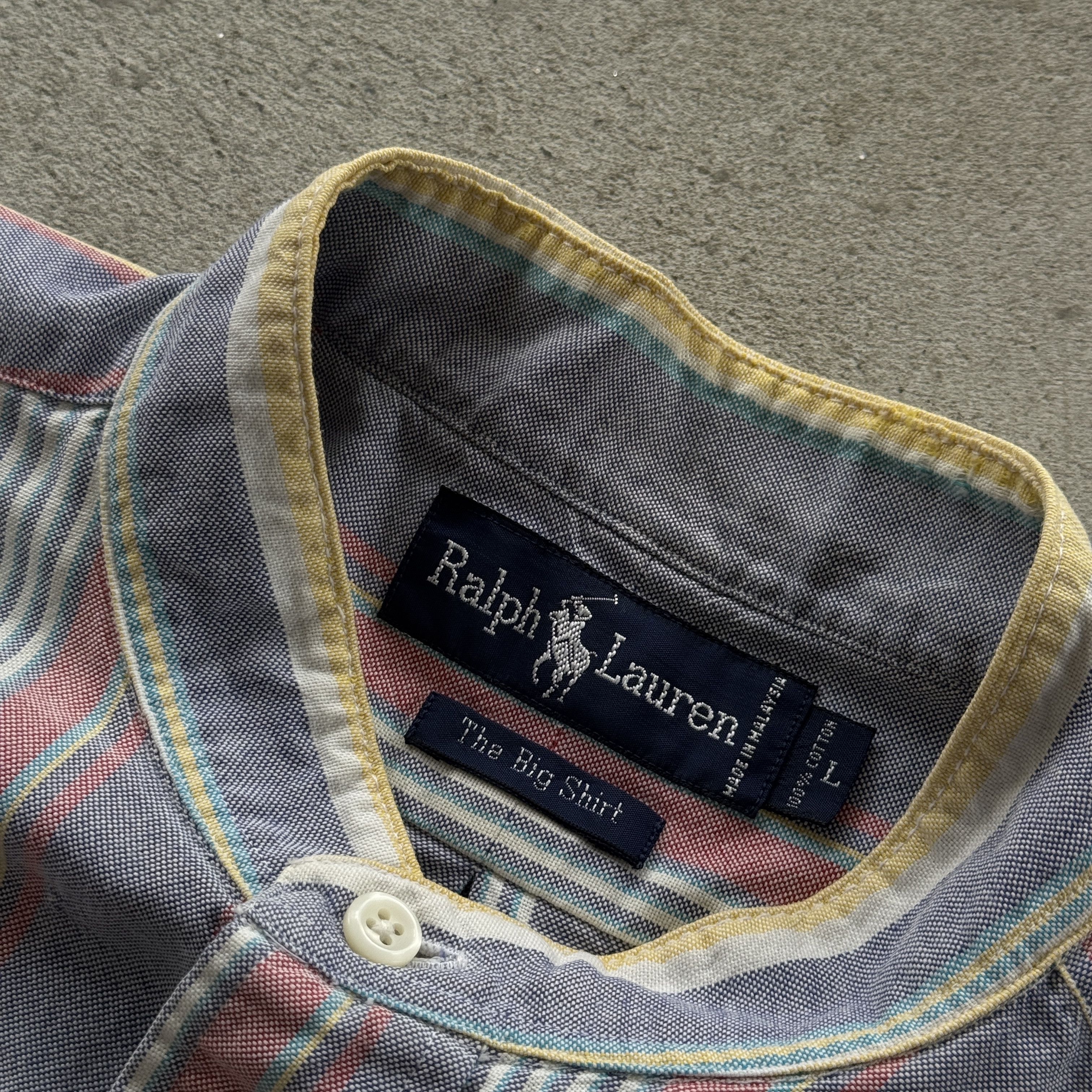 Polo Ralph Lauren Vintage 90s Polo Ralph Lauren The Big Shirt Button Ups Shirt Size US L / EU 52-54 / 3 - 4 Thumbnail