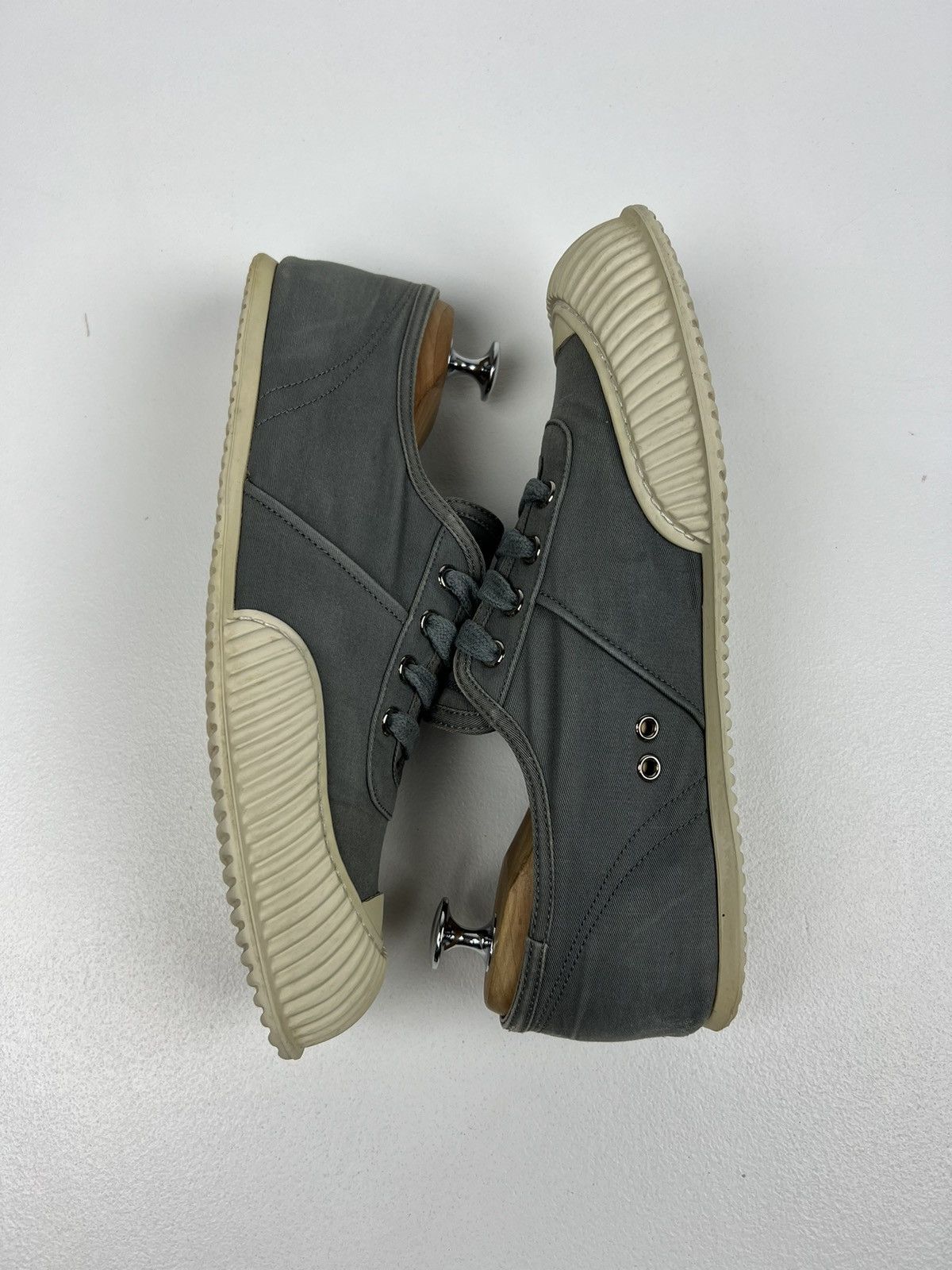 Prada PRADA Sneakers Low-Top Shoes Denim Rubber Logo Gray Wmn’s Size US 9 / IT 39 - 10 Thumbnail