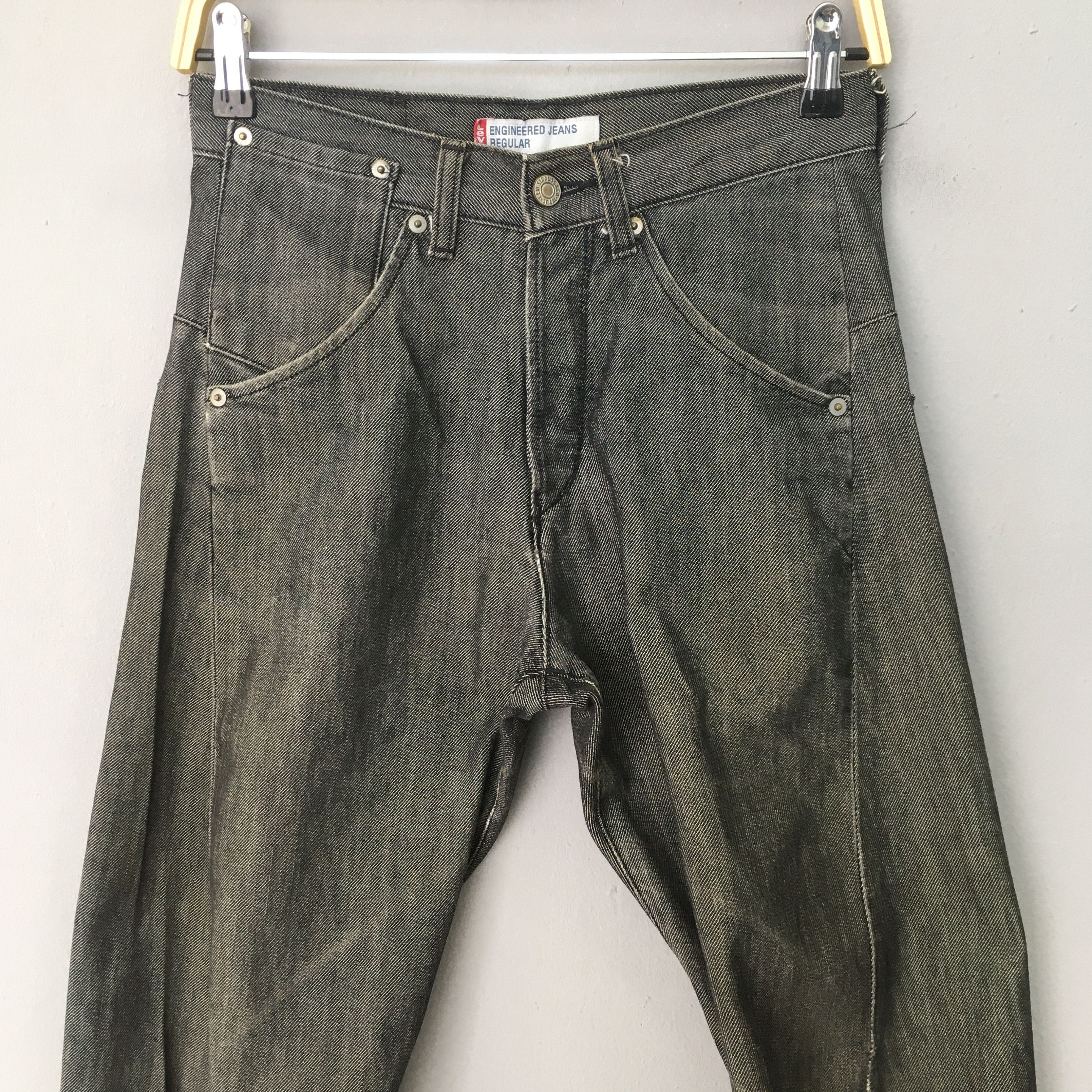 Levi's Size 27x28.5 Vintage 90s Levis Engineered Japan Jeans S1755 Size US 27 - 2 Thumbnail