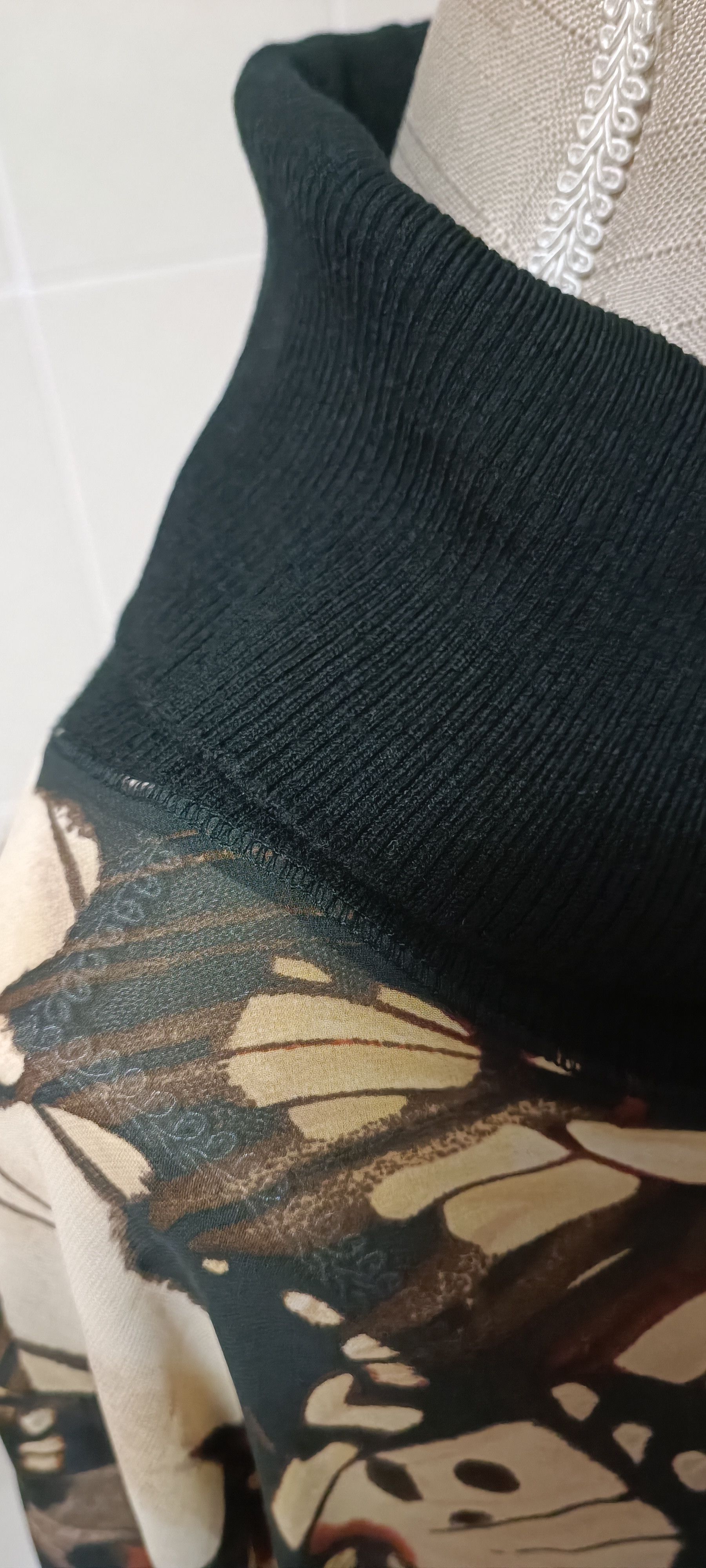 Jean Paul Gaultier Top with a butterfly print - Soleil collection by JPG Size L / US 10 / IT 46 - 5 Thumbnail