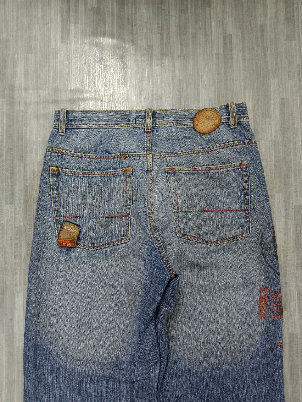 Akademiks BAGGY SICK🔥ILLUSTRATION AKADEMIKS DENIM PANTS Size US 33 - 5 Thumbnail