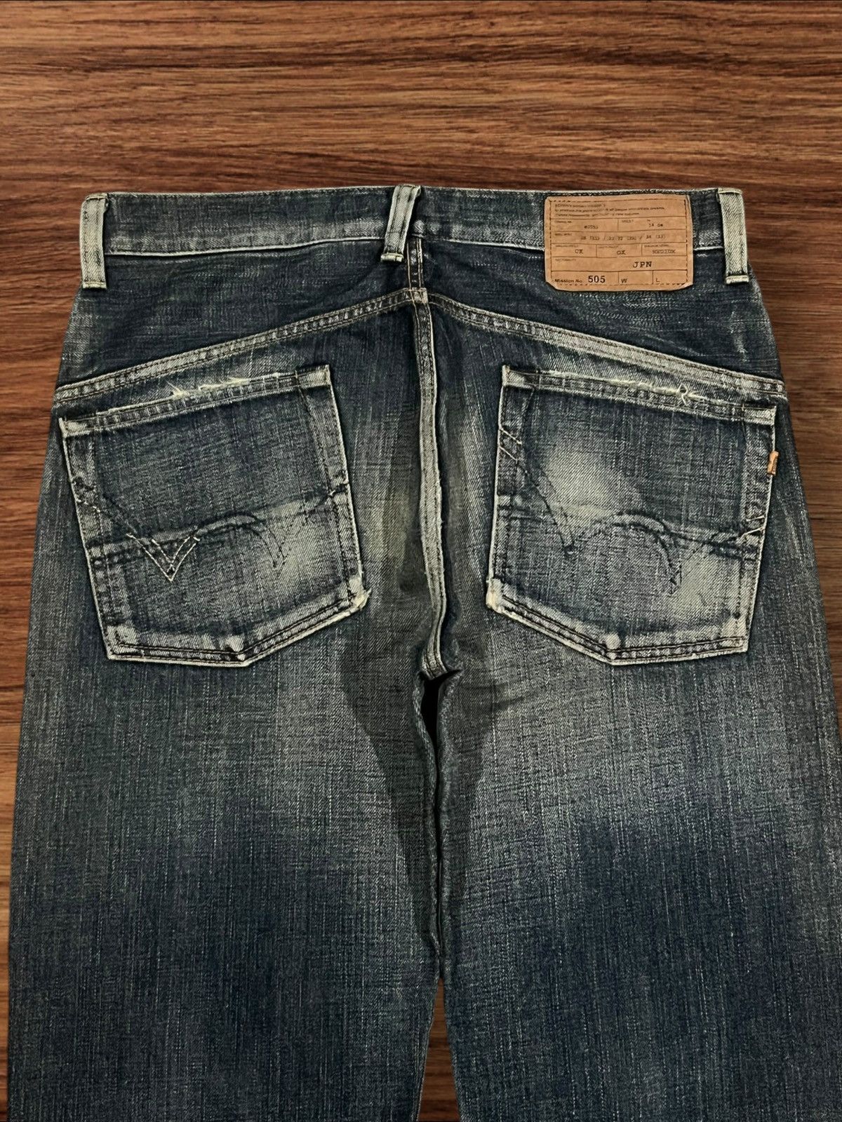 Edwin Edwin 505 “Mission” Series Wide Straight Leg Selvedge Jeans Size US 34 / EU 50 - 8 Thumbnail