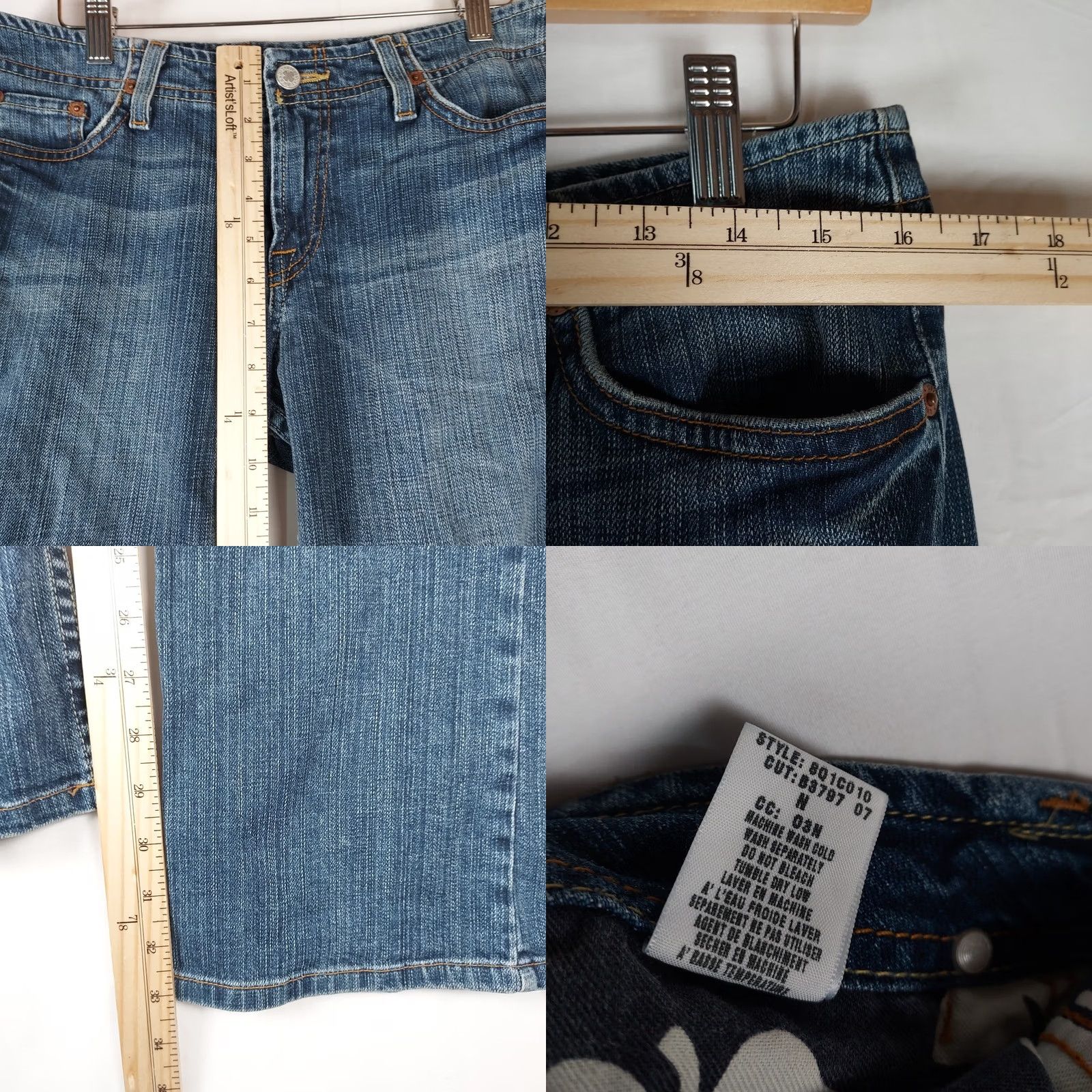 Lucky Brand Lucky Brand Wonder Jeans Jeans Womens 6/28 Low Rise Bootcut 28x32 Blue Stretch Regular 6/28 Mens Women Girls? Size 28" / US 6 / IT 42 - 8 Thumbnail