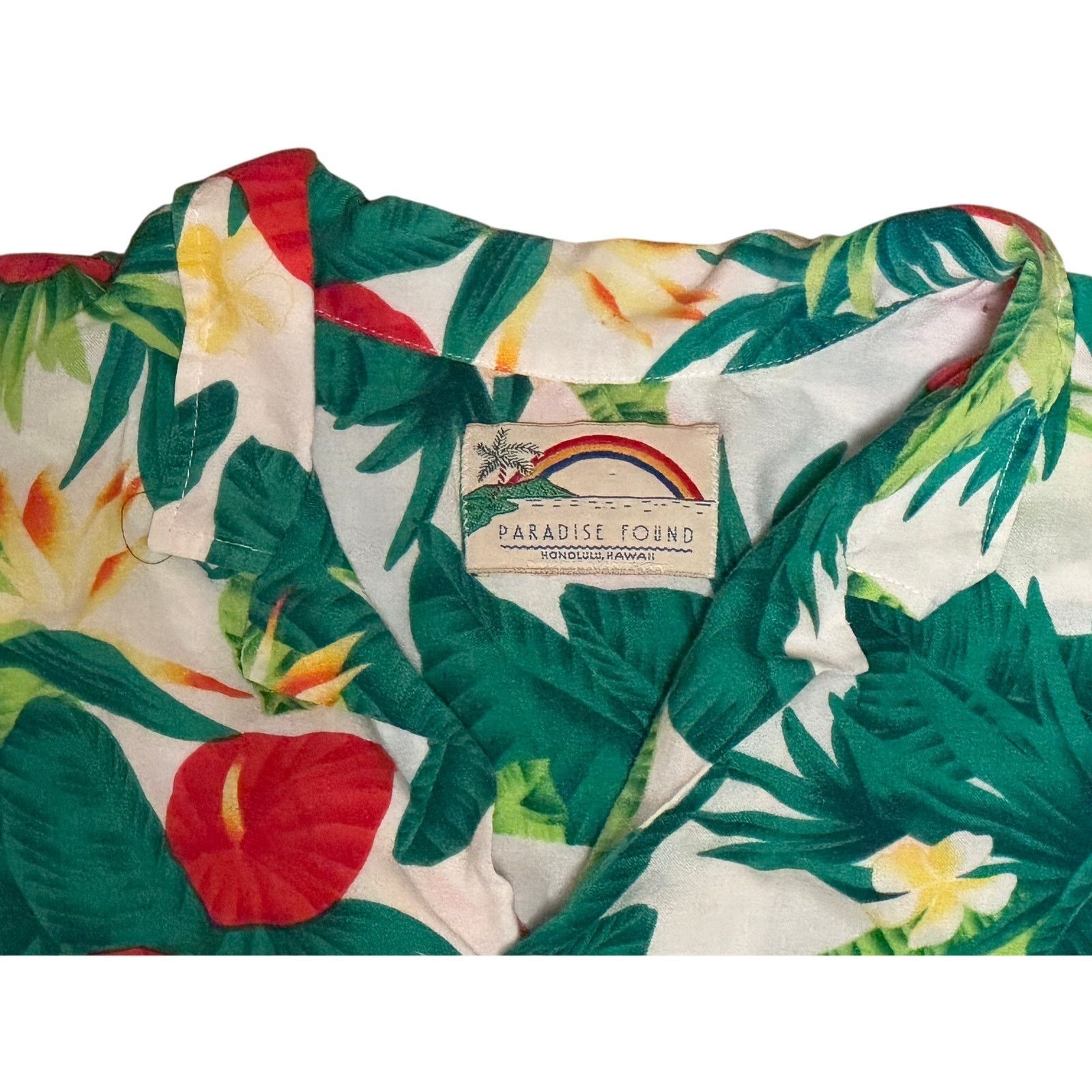 Paradise Found Vintage 1990s Paradise Found Hawaiian Shirt – Men’s XL Size US XL / EU 56 / 4 - 3 Thumbnail