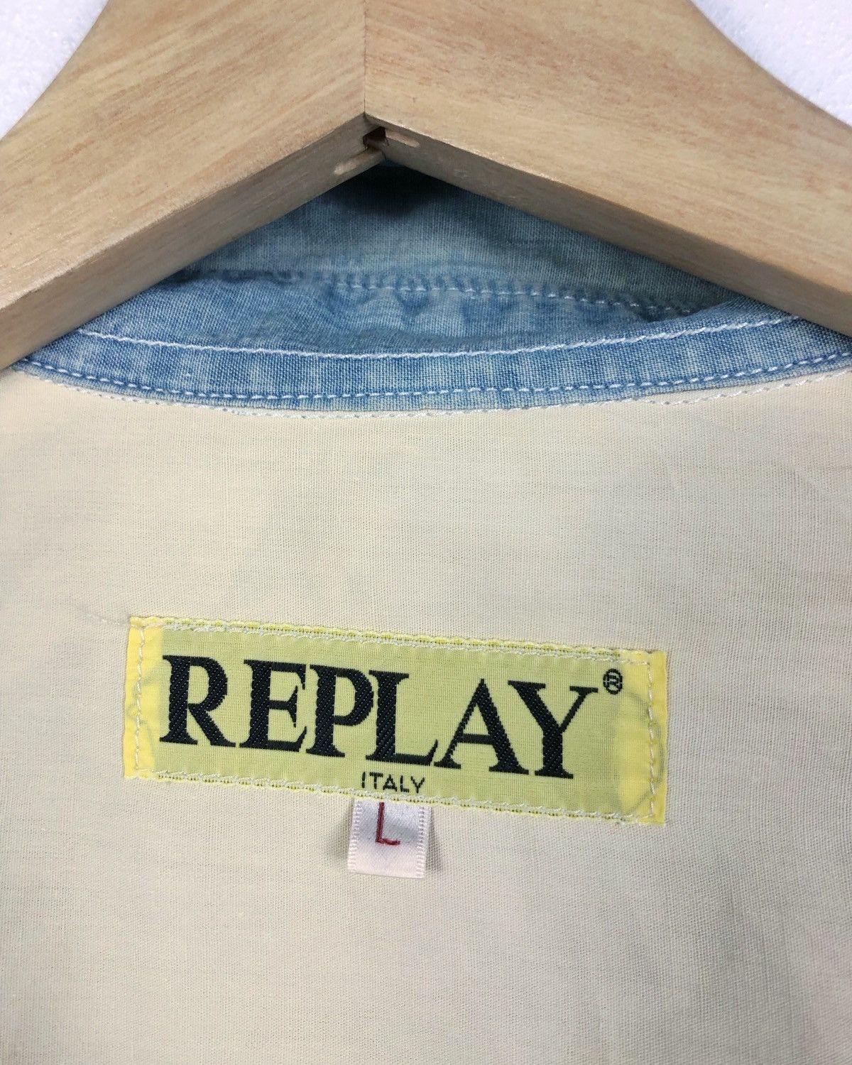 Replay Rare Vintage Replay Italy Double Pockets Button Ups Shirt Size US L / EU 52-54 / 3 - 10 Thumbnail