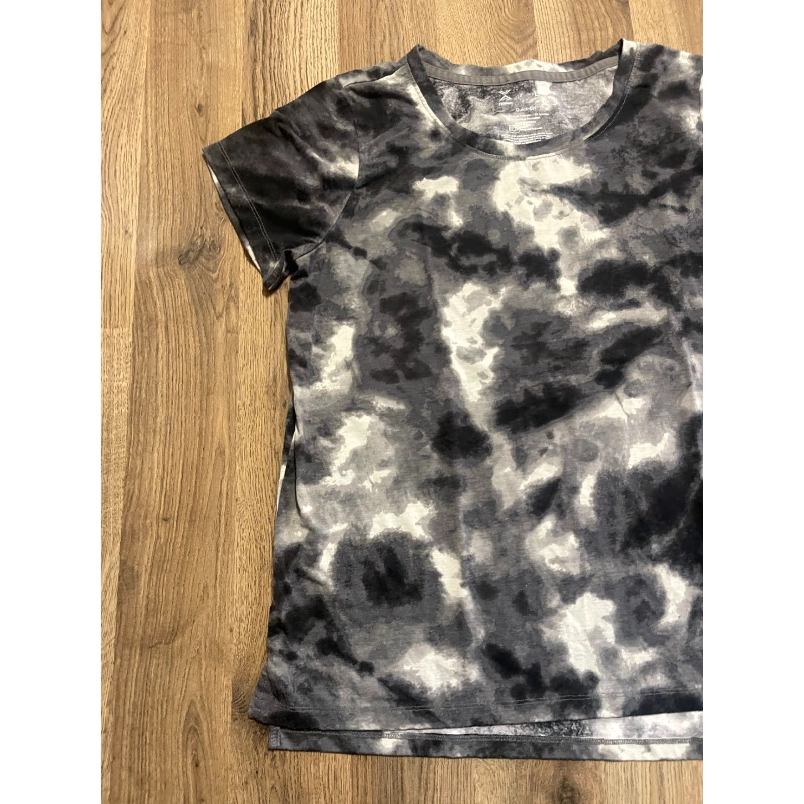 Vintage Xersion Shirt Women's Large Black White Quick Dri Short Sleeve T-Shirt Size L / US 10 / IT 46 - 3 Thumbnail