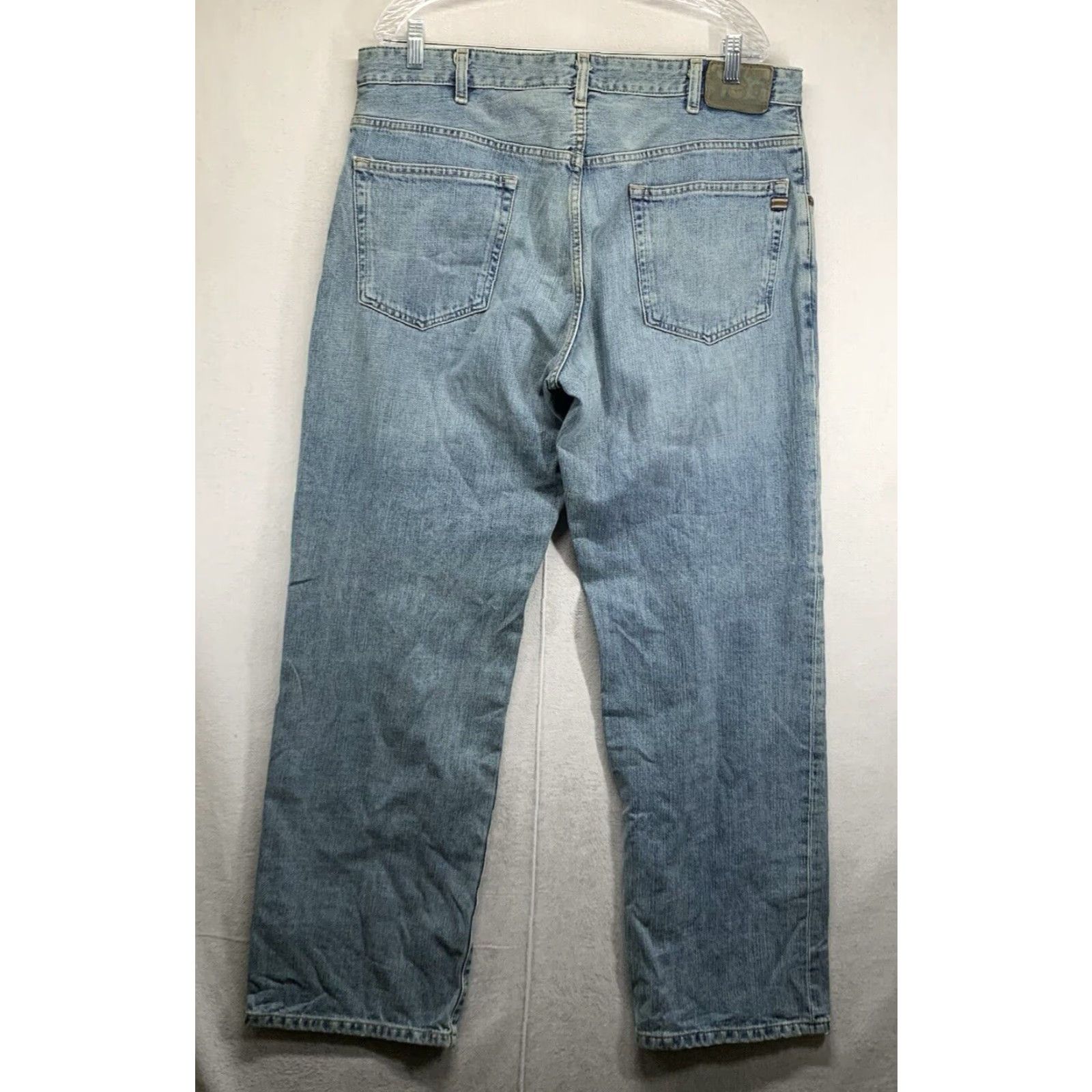 Eddie Bauer VINTAGE Eddie Bauer Wide Leg Jeans 36x32 Relaxed Fit Blue Denim Stone Wash Retro Grunge Mens Size US 36 / EU 52 - 2 Thumbnail