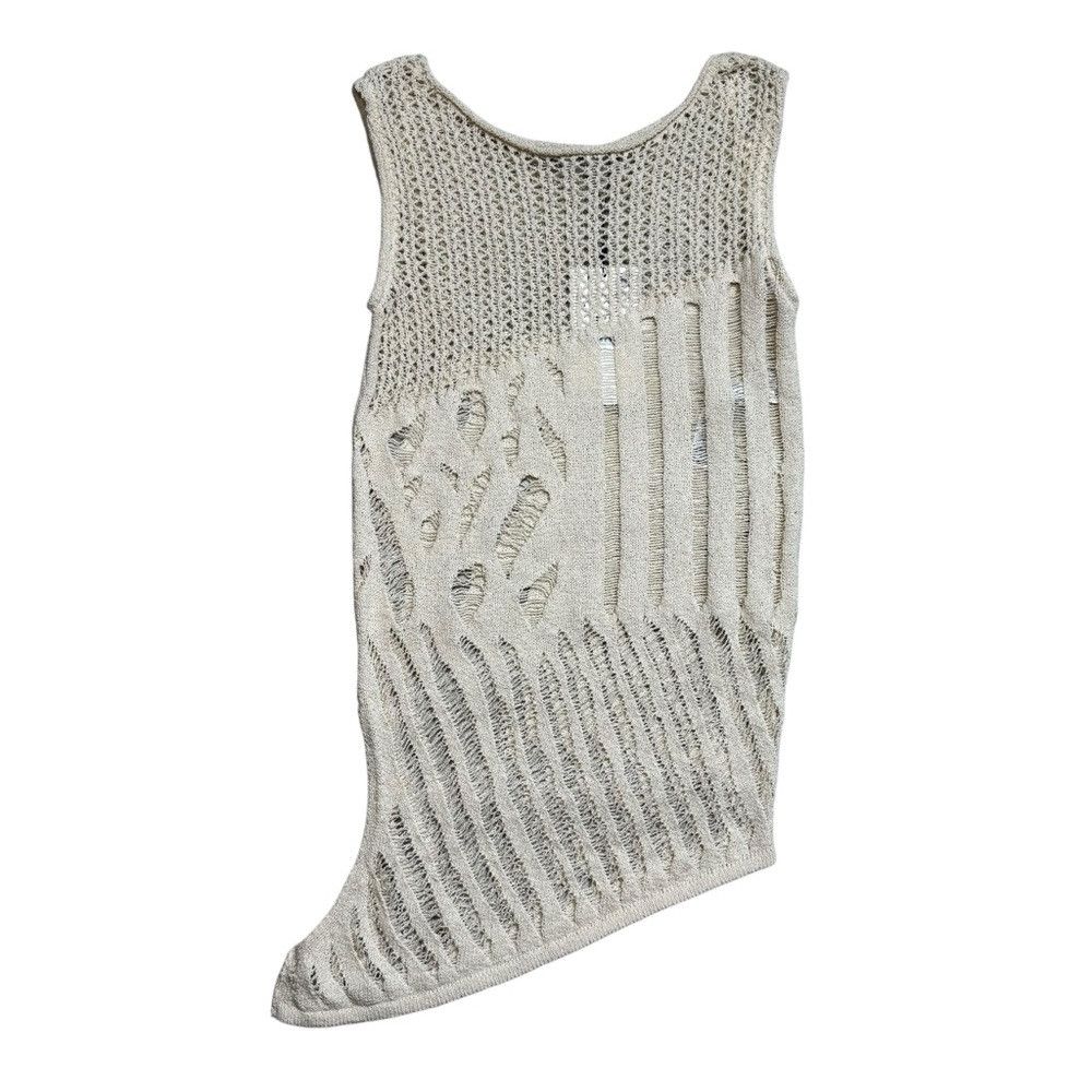 Zara NWT New Zara Ivory Knit Sleeveless Cotton Top Size S Size S / US 4 / IT 40 - 9 Thumbnail